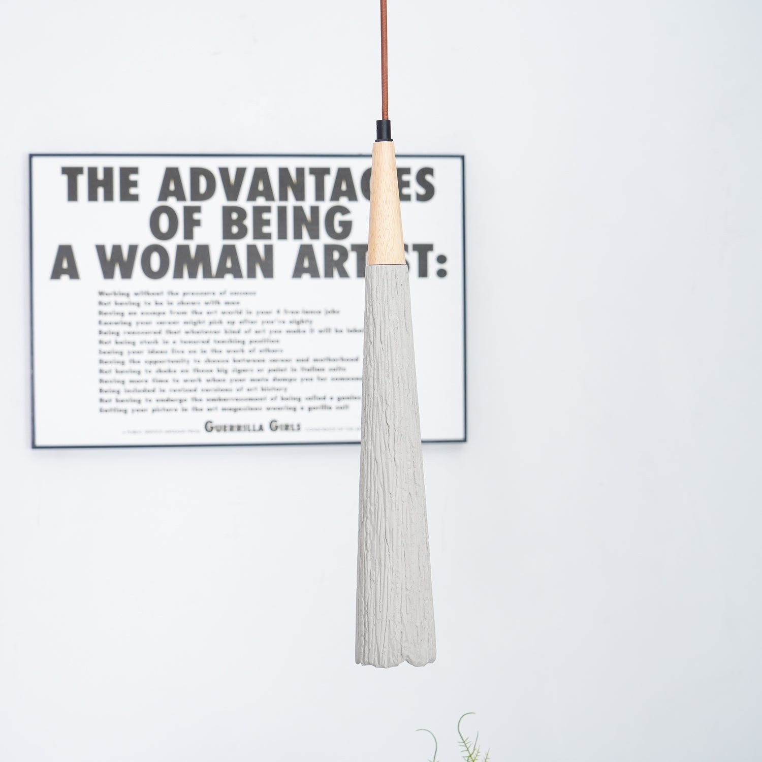 Concrete Pleated Pendant Lamp - Blowlighting