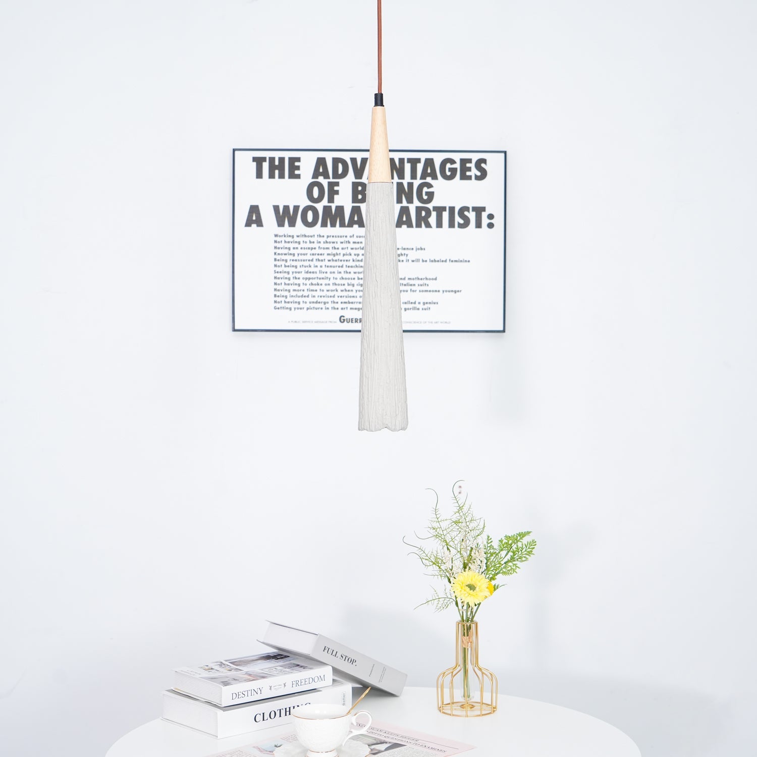 Concrete Pleated Pendant Lamp - Blowlighting