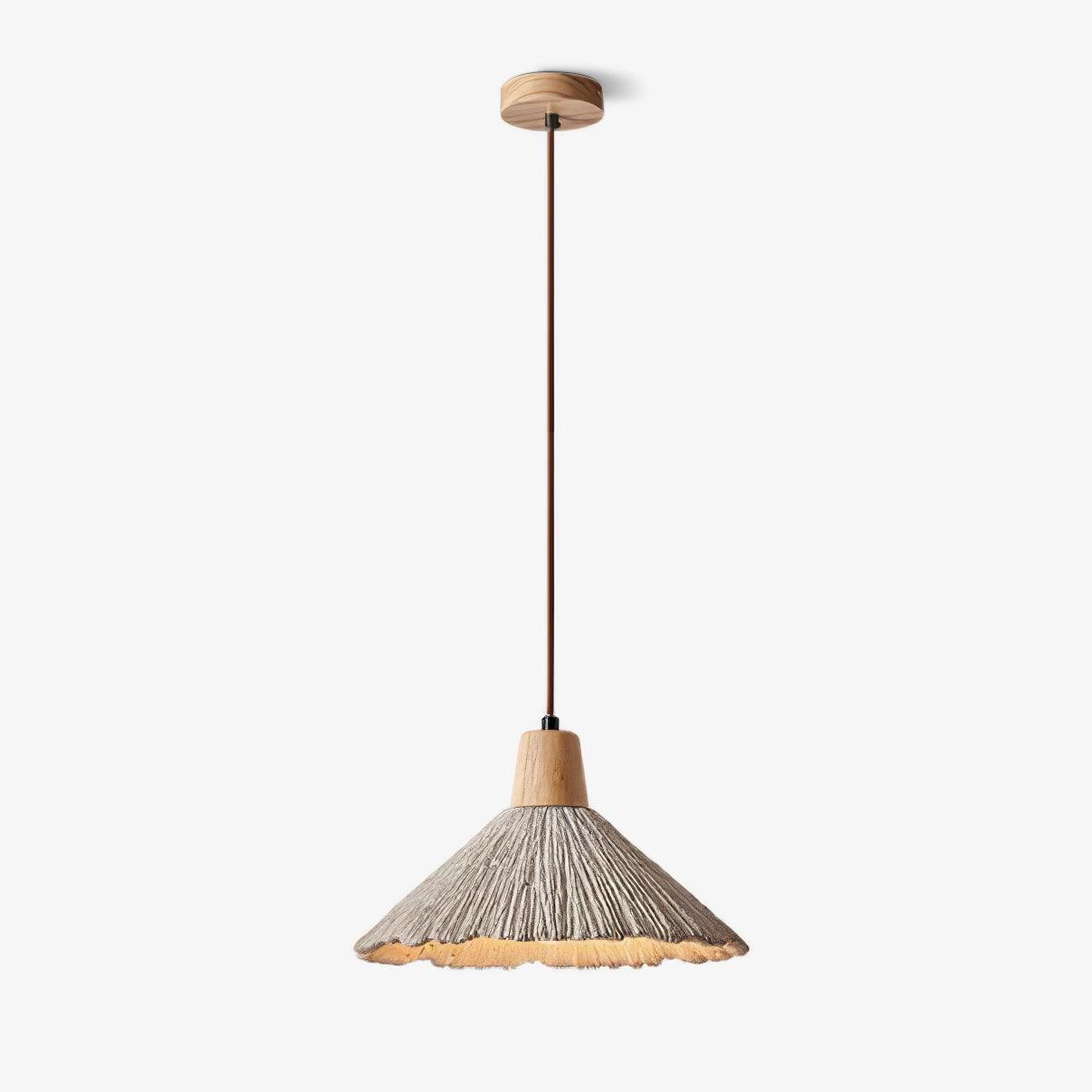 Concrete Pleated Pendant Lamp - Blowlighting