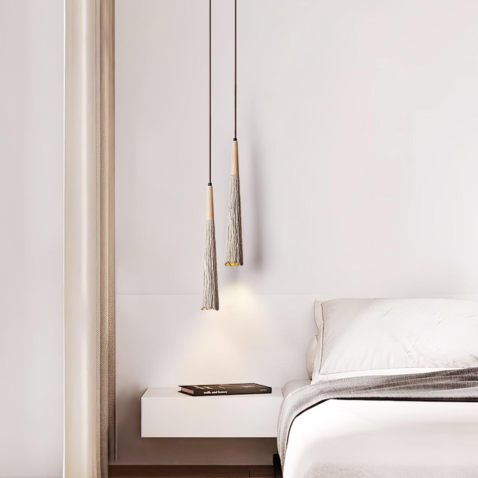 Concrete Pleated Pendant Lamp - Blowlighting