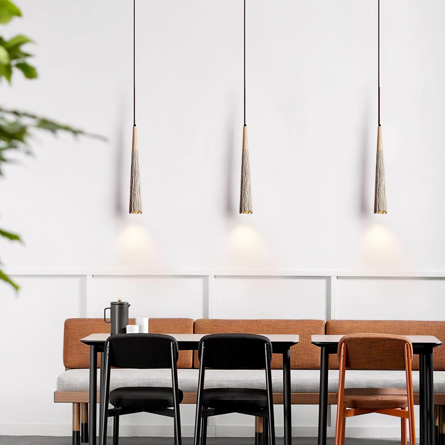 Concrete Pleated Pendant Lamp - Blowlighting