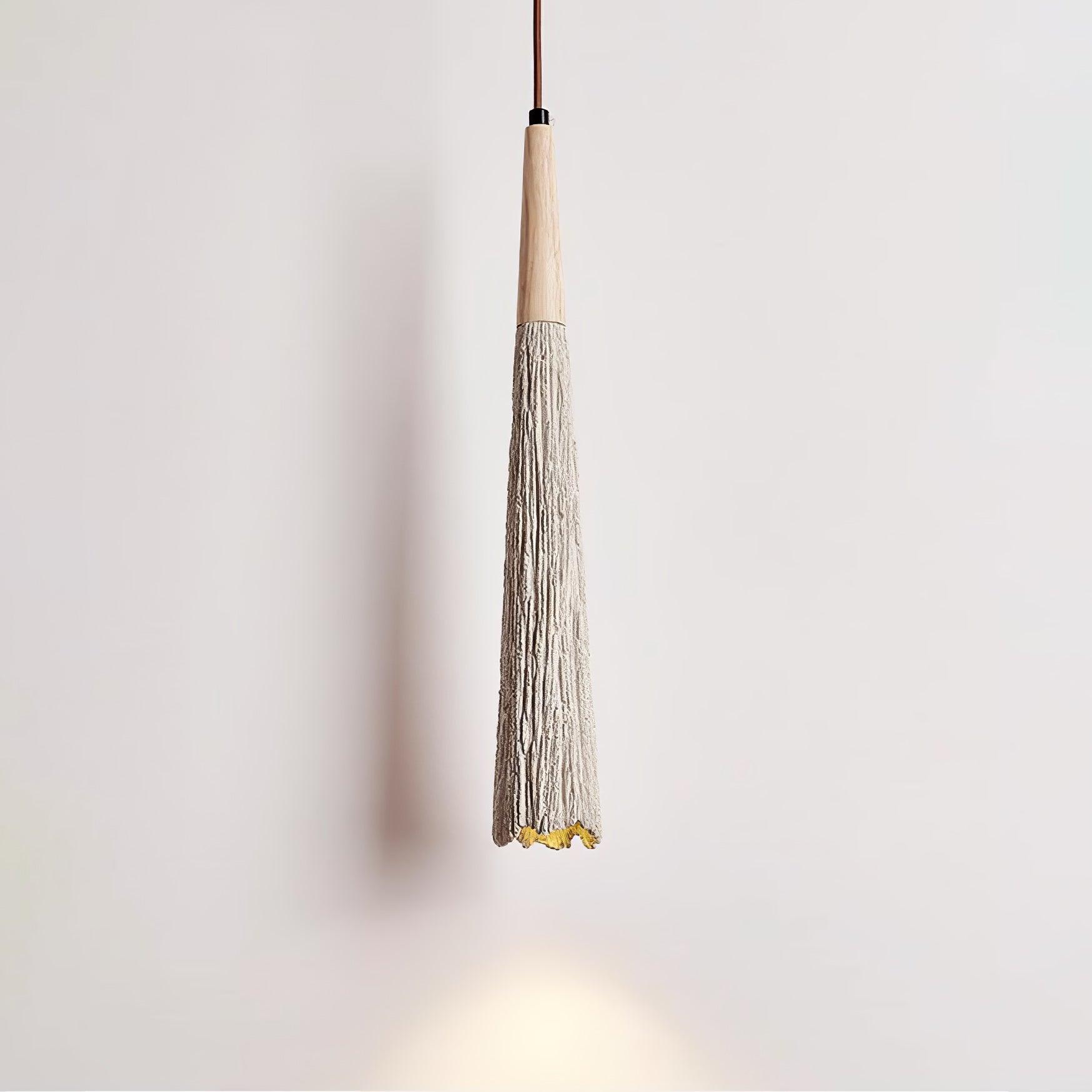 Concrete Pleated Pendant Lamp - Blowlighting