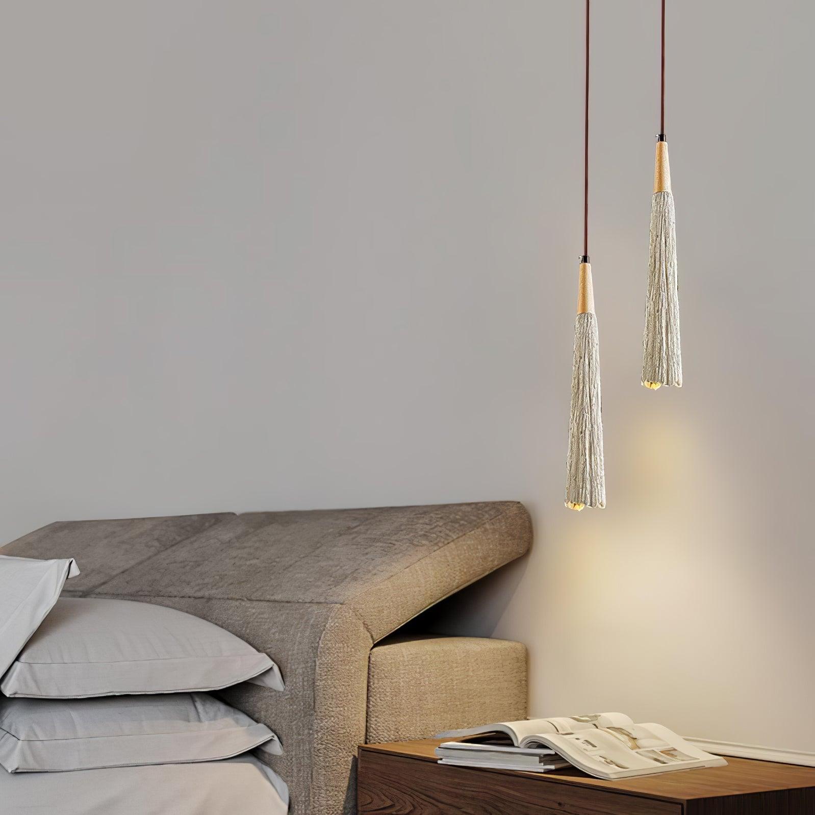 Concrete Pleated Pendant Lamp - Blowlighting