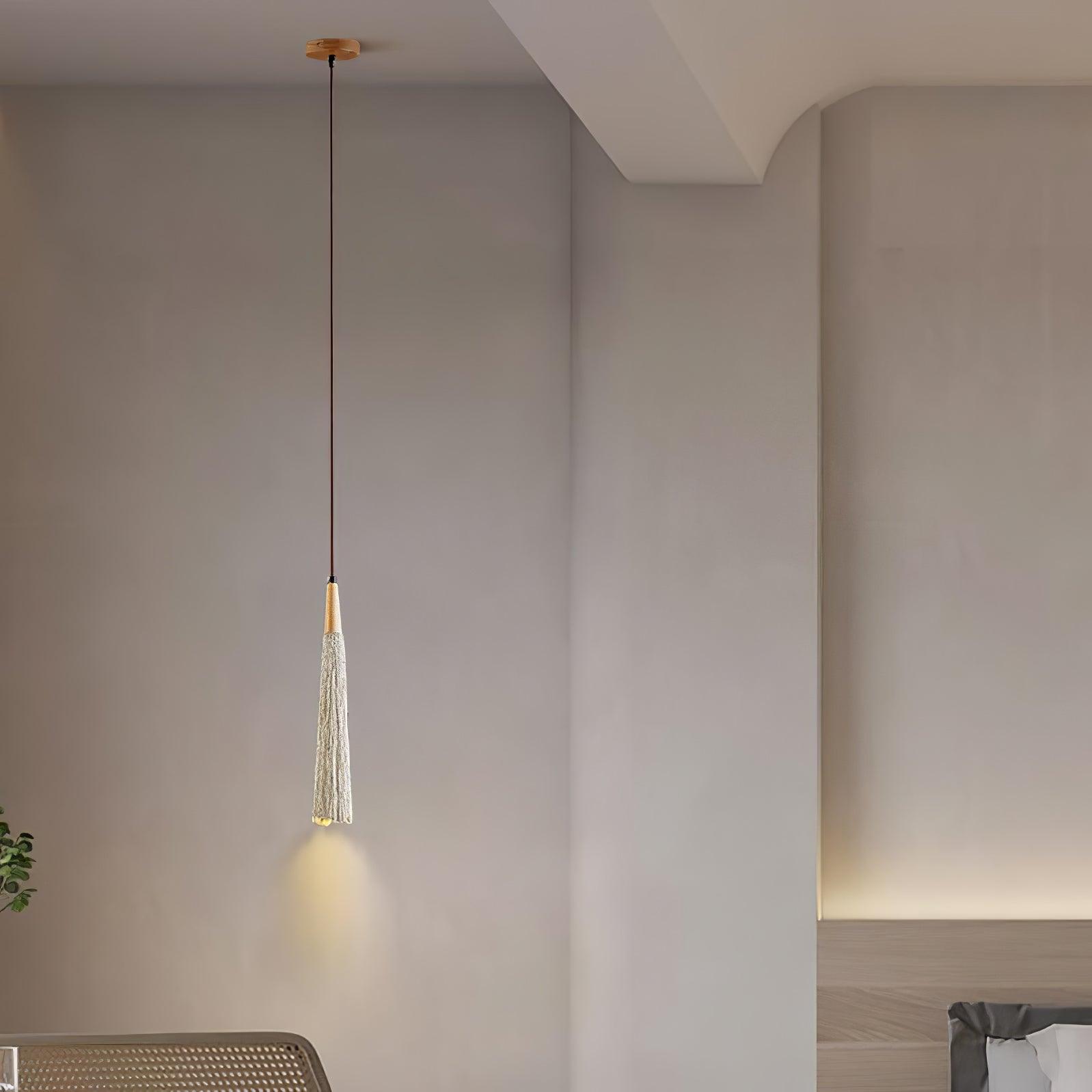 Concrete Pleated Pendant Lamp - Blowlighting