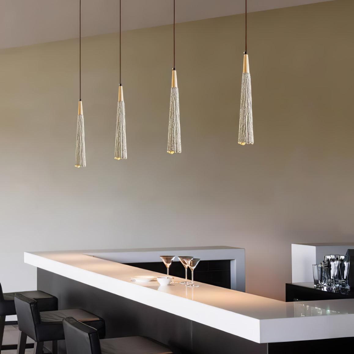 Concrete Pleated Pendant Lamp - Blowlighting