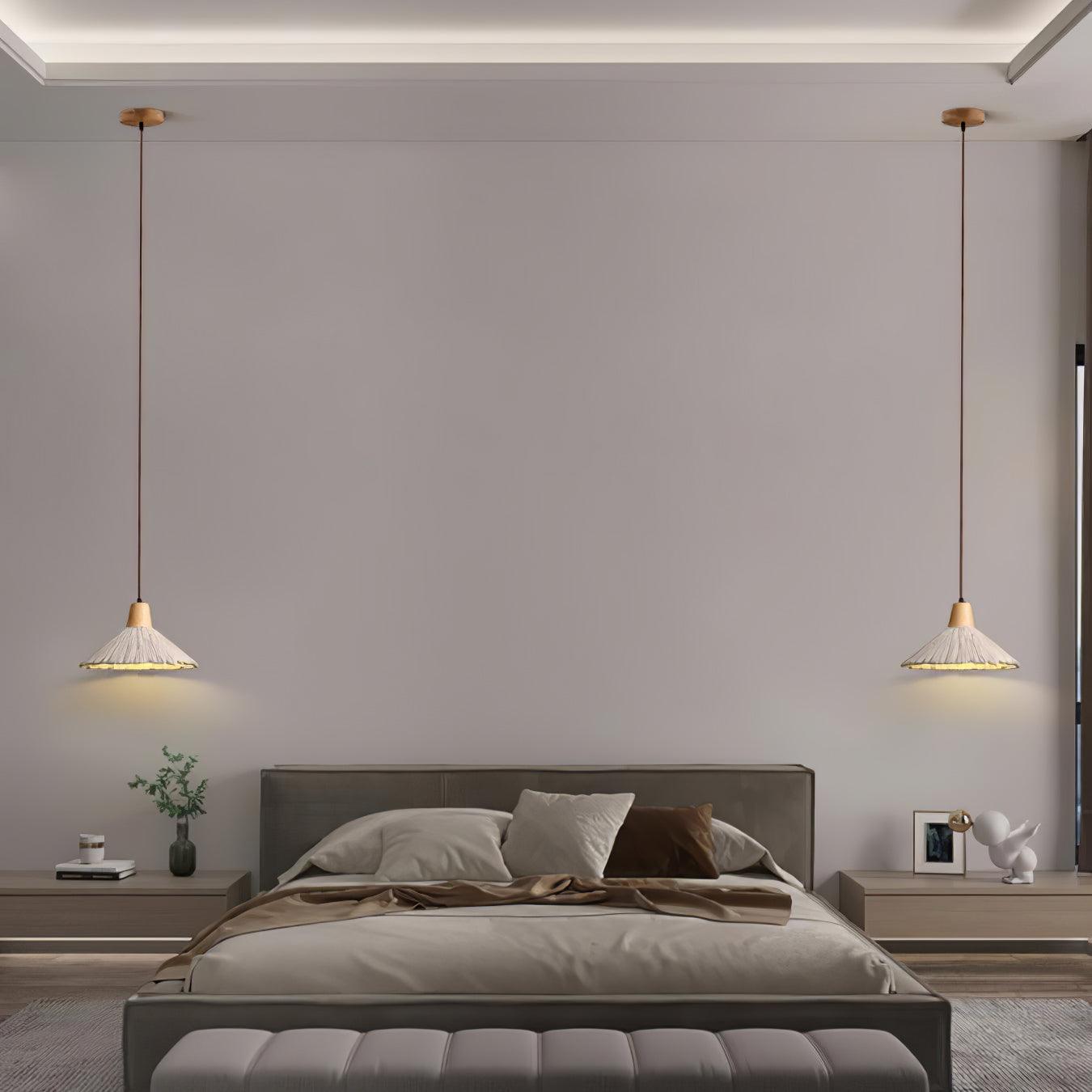 Concrete Pleated Pendant Lamp - Blowlighting