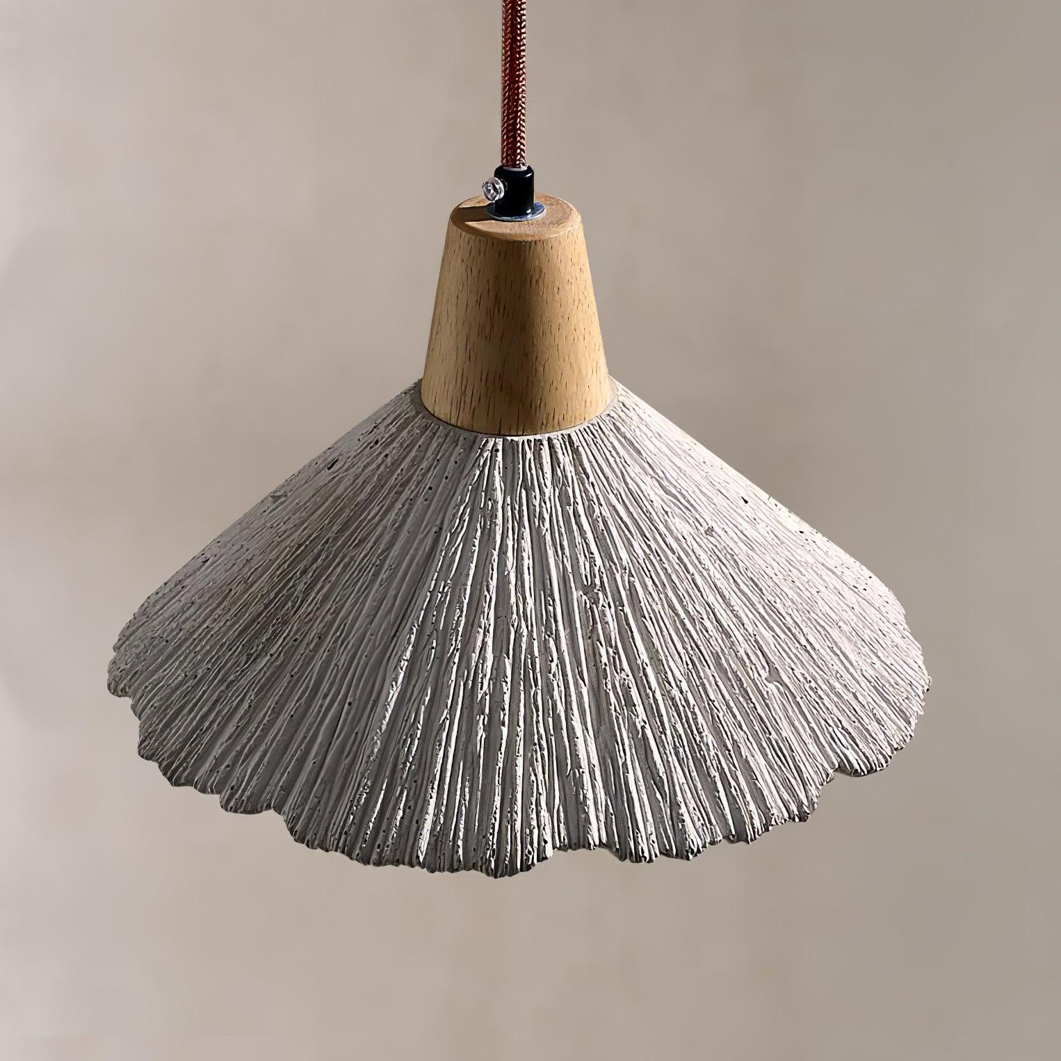 Concrete Pleated Pendant Lamp - Blowlighting