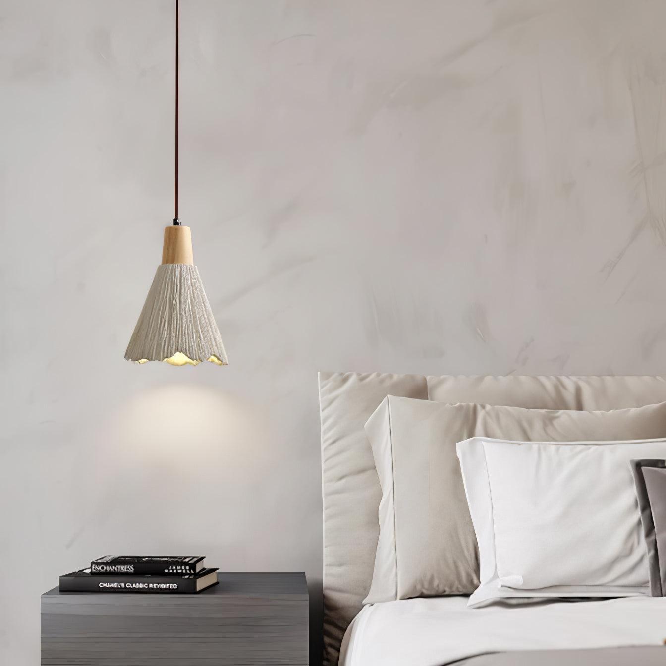 Concrete Pleated Pendant Lamp - Blowlighting