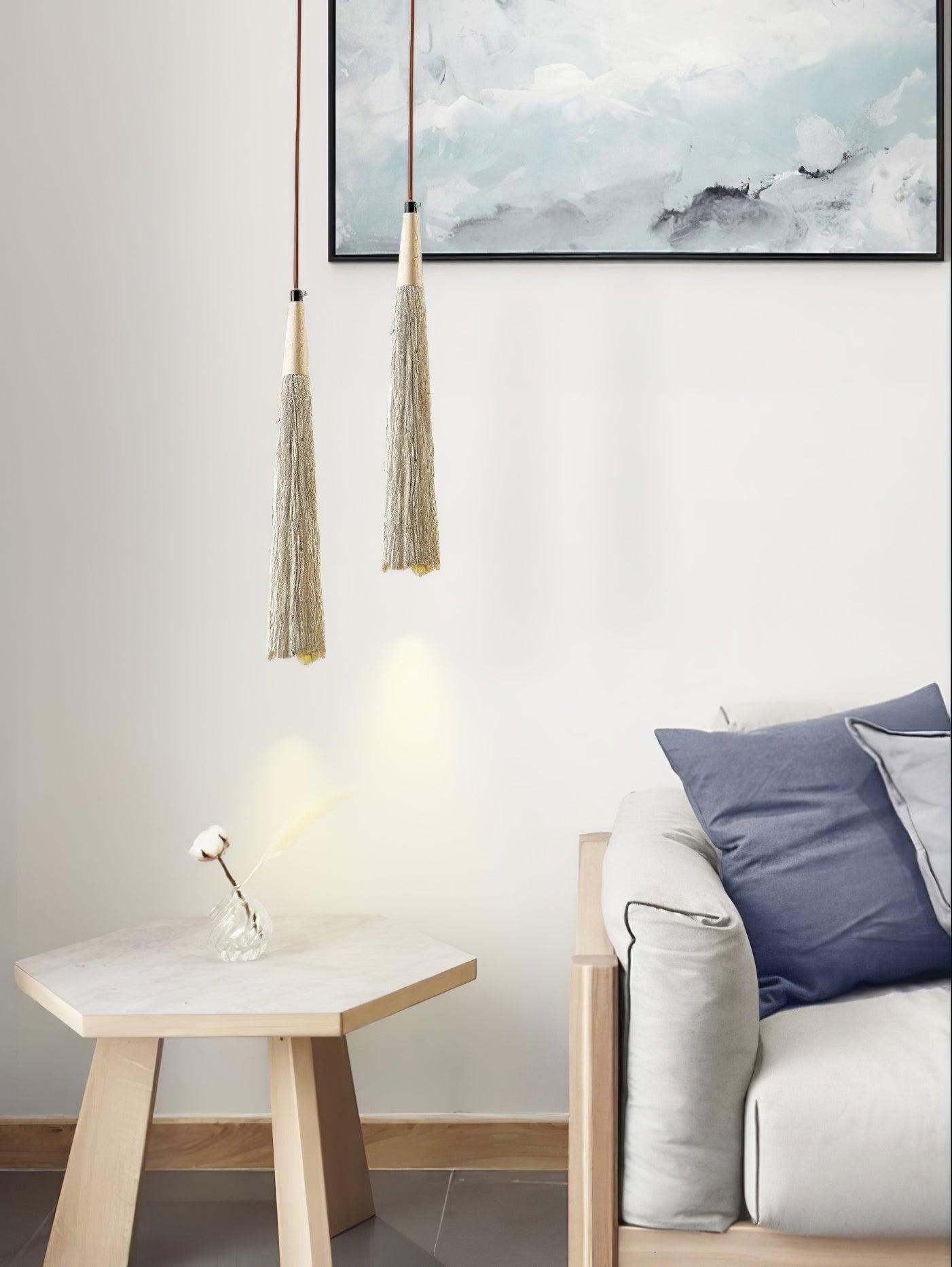 Concrete Pleated Pendant Lamp - Blowlighting