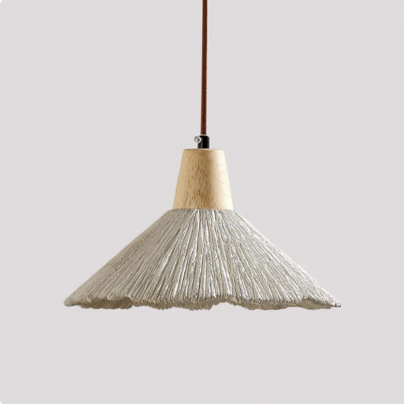Concrete Pleated Pendant Lamp - Blowlighting