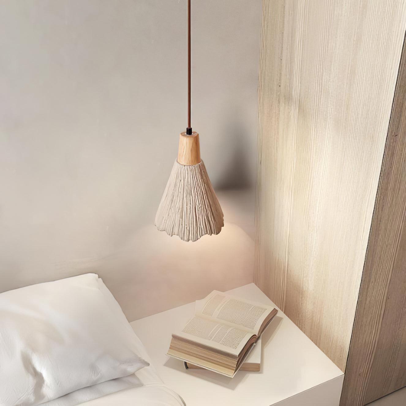 Concrete Pleated Pendant Lamp - Blowlighting