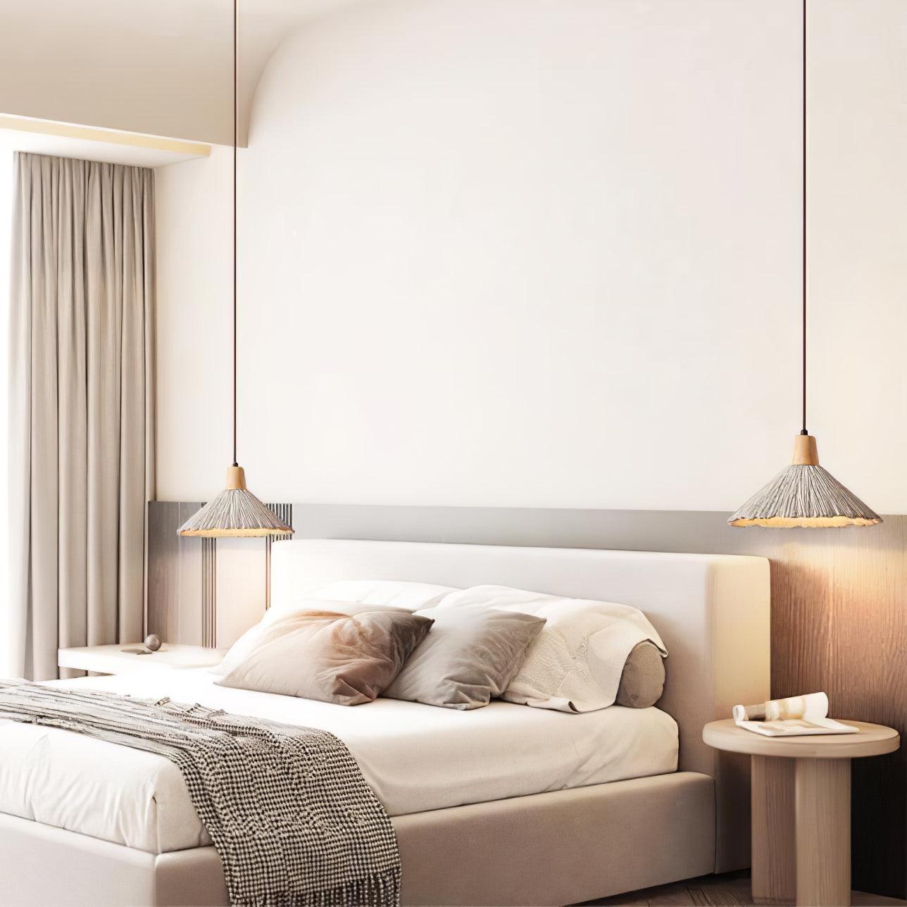 Concrete Pleated Pendant Lamp - Blowlighting