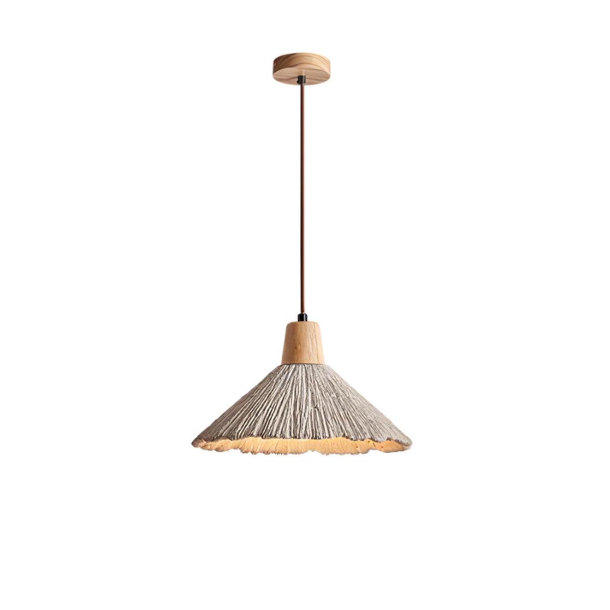 Concrete Pleated Pendant Lamp - Blowlighting