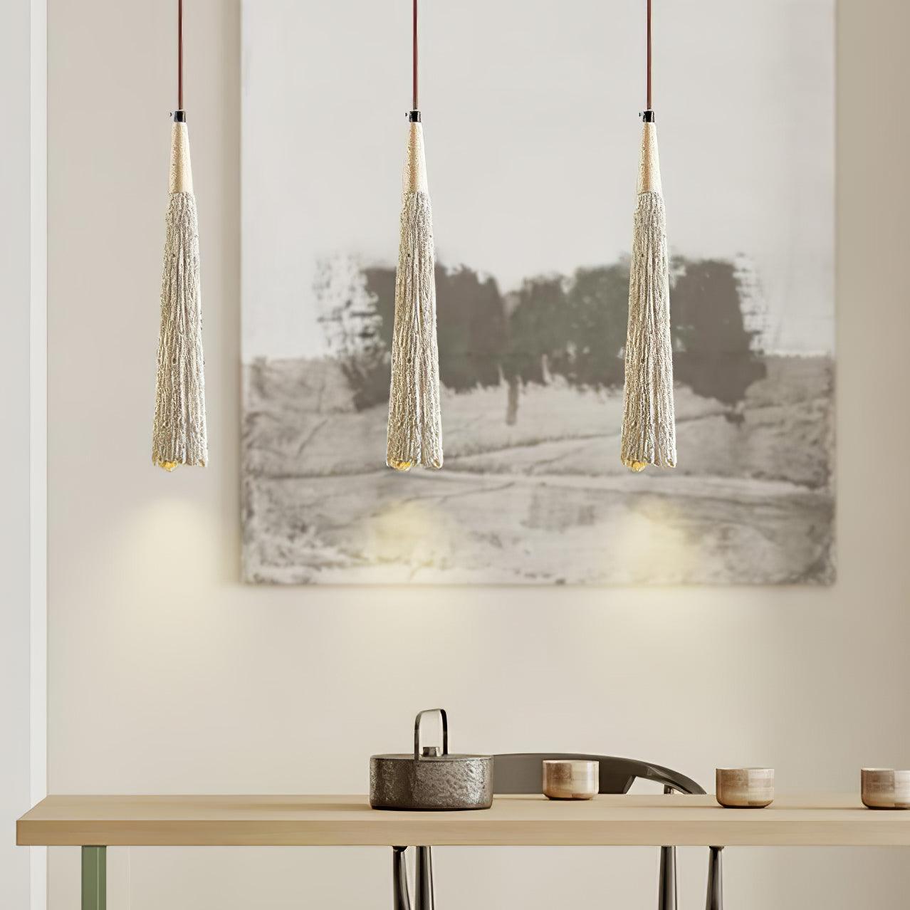 Concrete Pleated Pendant Lamp - Blowlighting