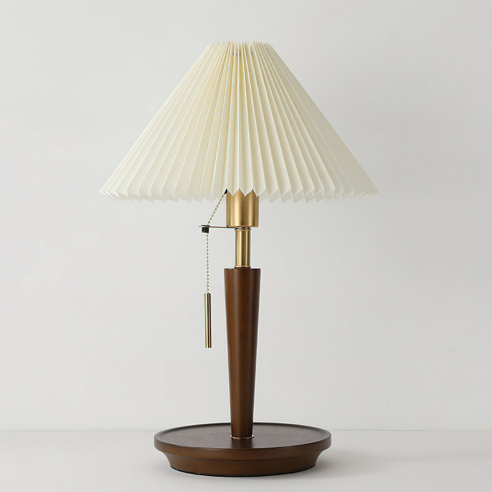 Cone Pleated Fabric Table Lamp - Blowlighting