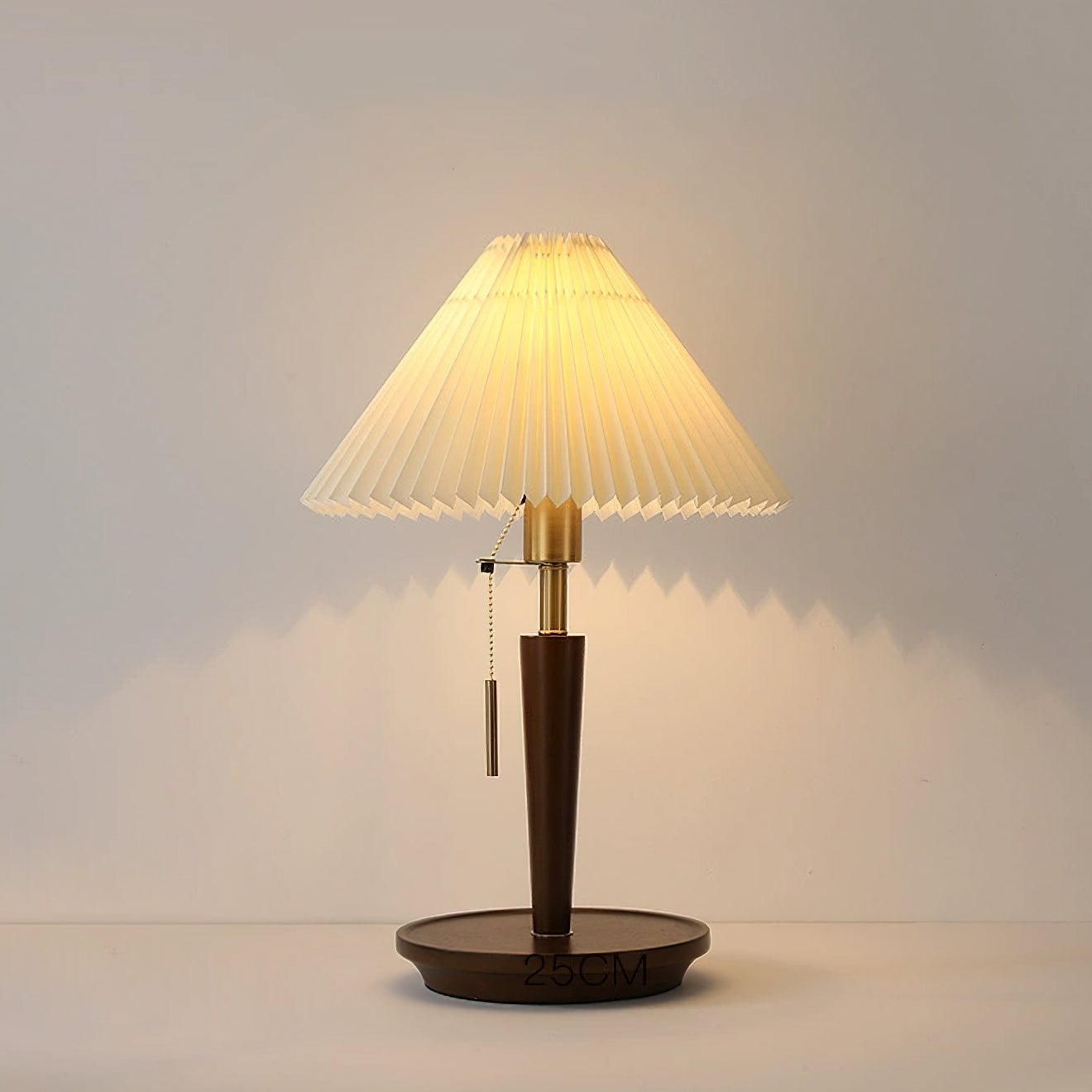 Cone Pleated Fabric Table Lamp - Blowlighting