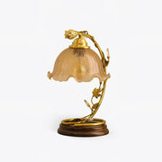 Cracked Glass Brass Table Lamp - Blowlighting