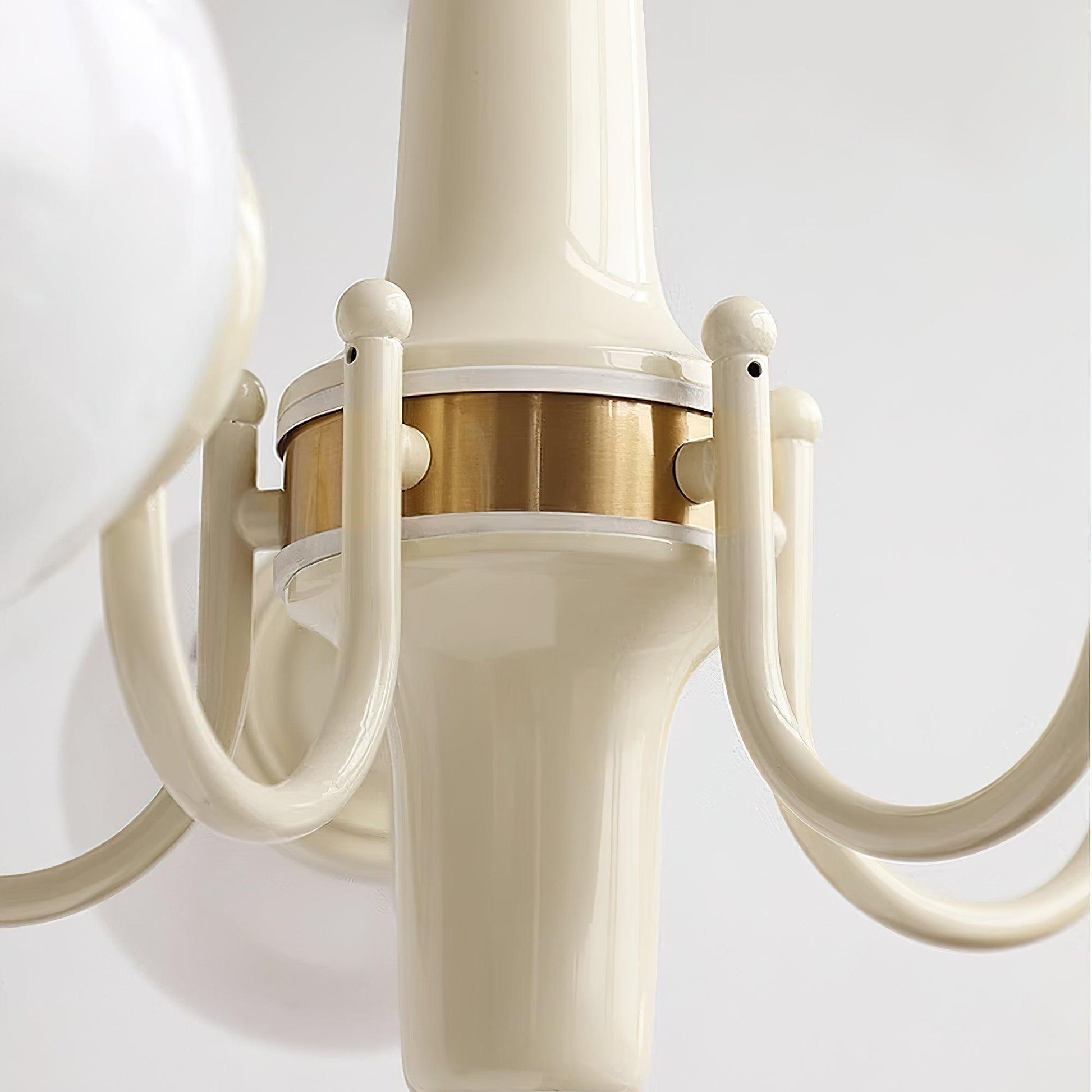 Lustra Chandelier Globe Cream Modern - Blowlighting
