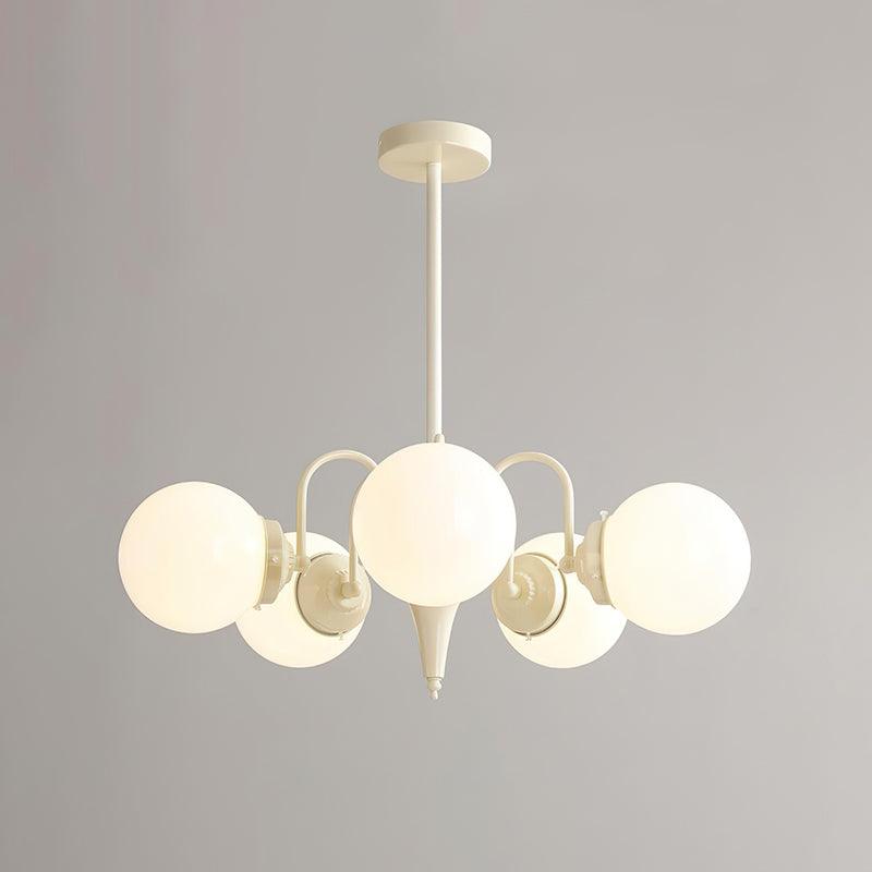 Lustra Chandelier Globe Cream Modern - Blowlighting