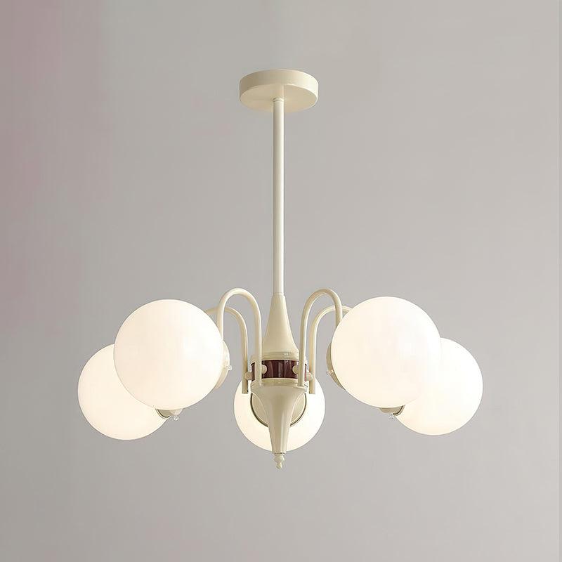 Lustra Chandelier Globe Cream Modern - Blowlighting