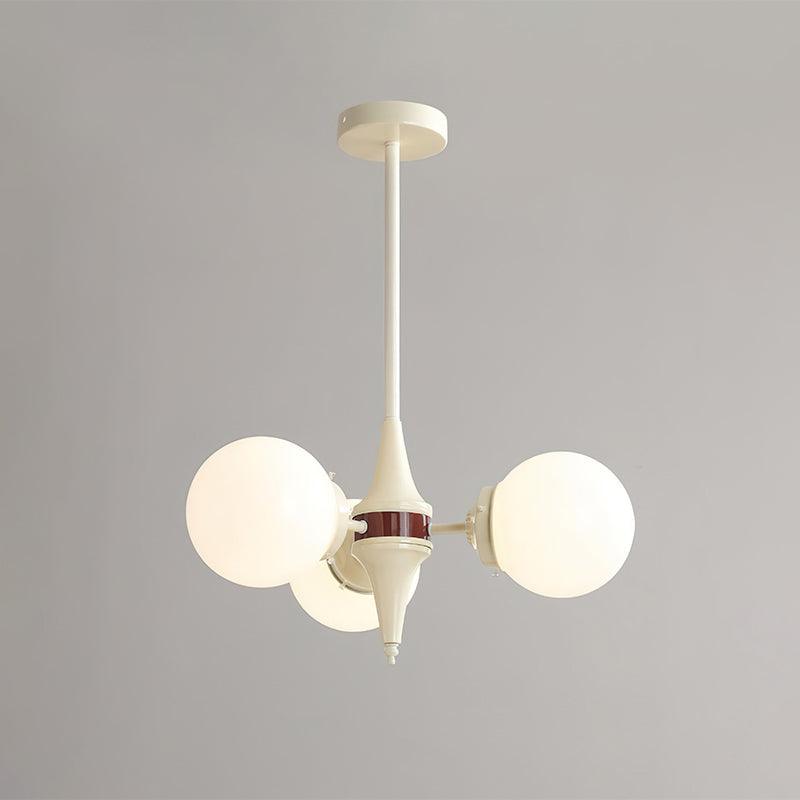 Lustra Chandelier Globe Cream Modern - Blowlighting
