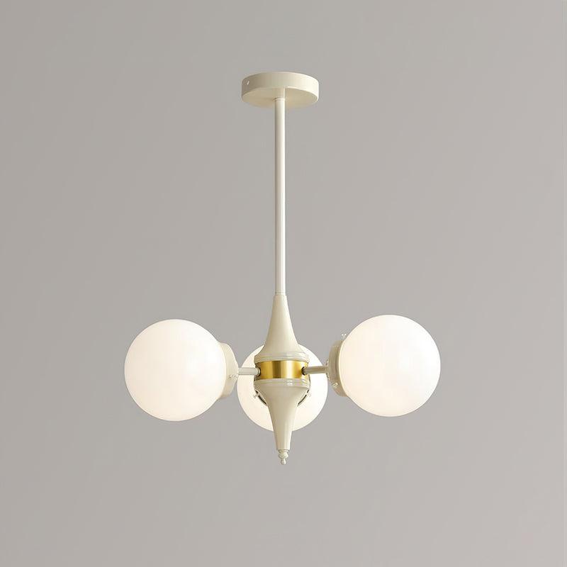 Lustra Chandelier Globe Cream Modern - Blowlighting