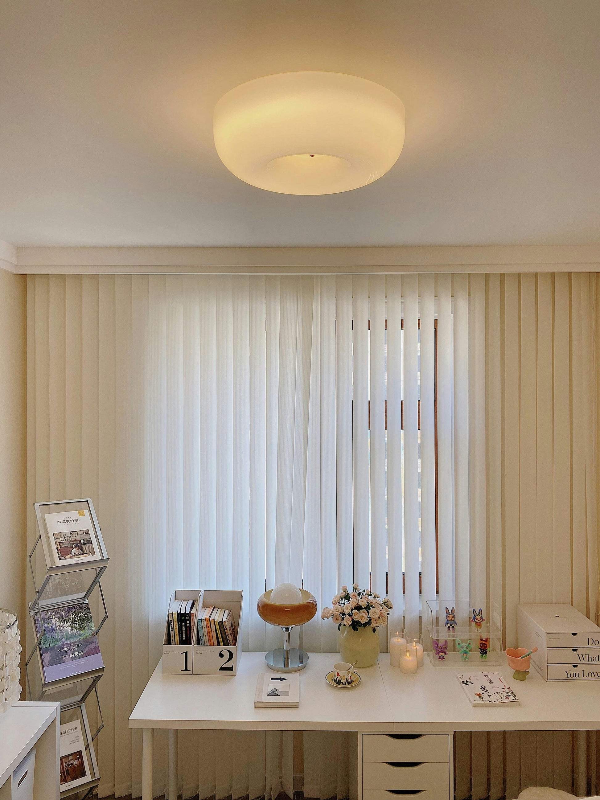 Cream Pudding Ceiling Lamp - Blowlighting