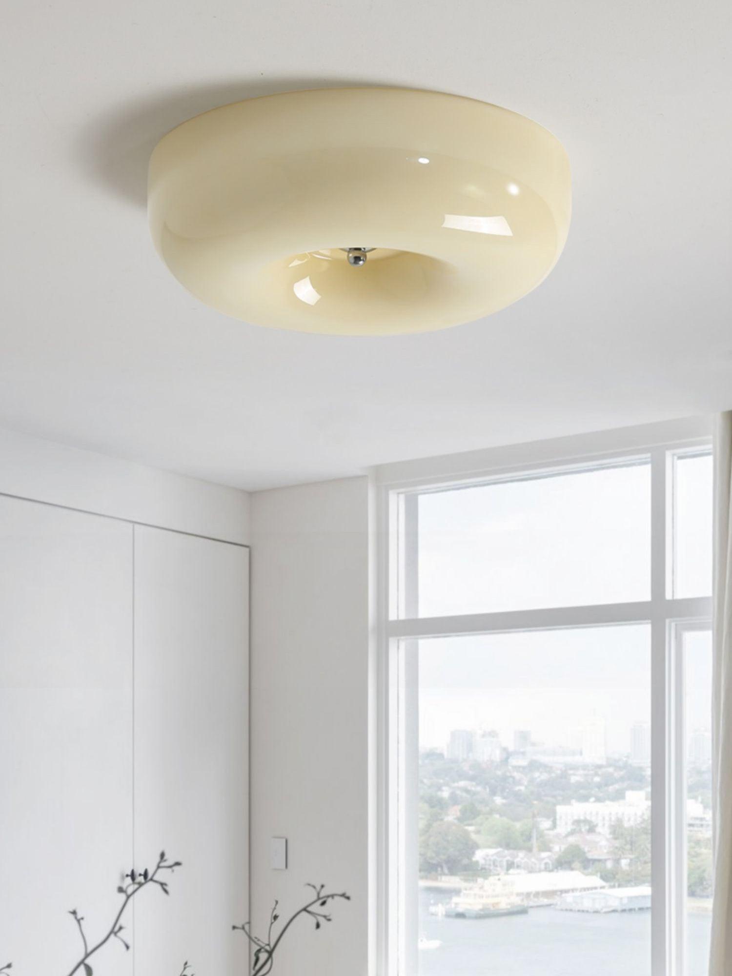 Cream Pudding Ceiling Lamp - Blowlighting