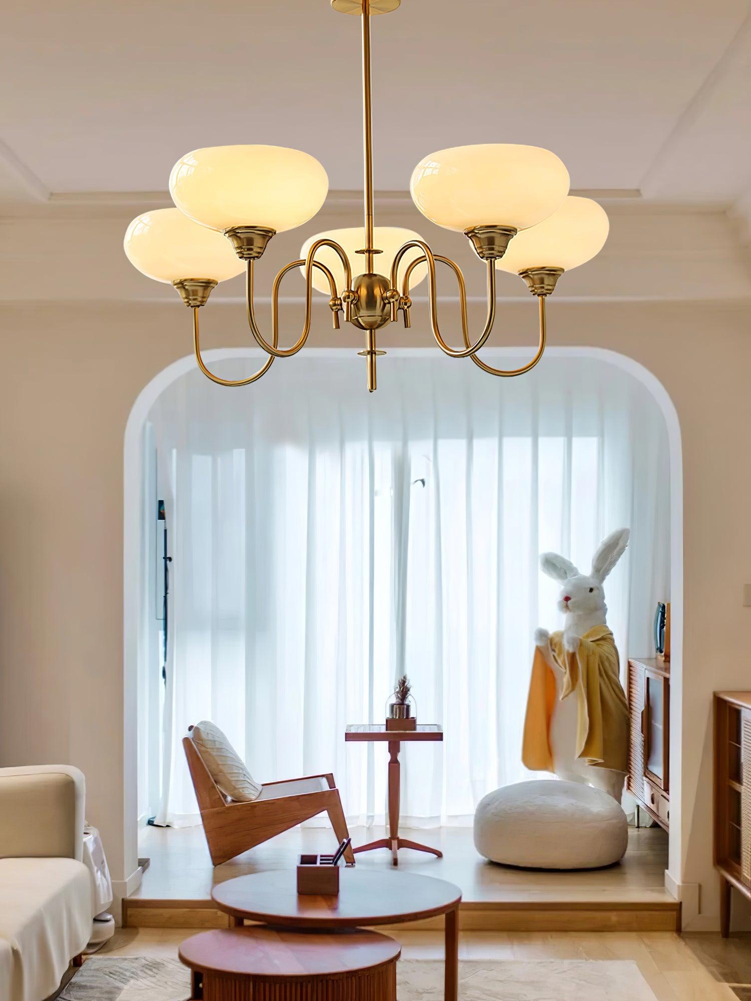 Creamy Persimmon Chandelier - Blowlighting