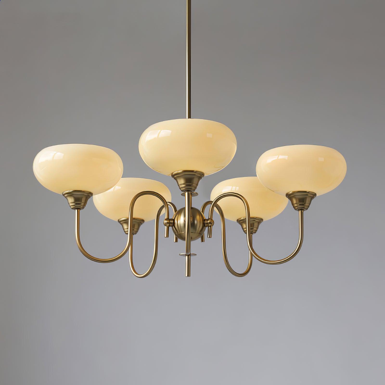 Creamy Persimmon Chandelier - Blowlighting