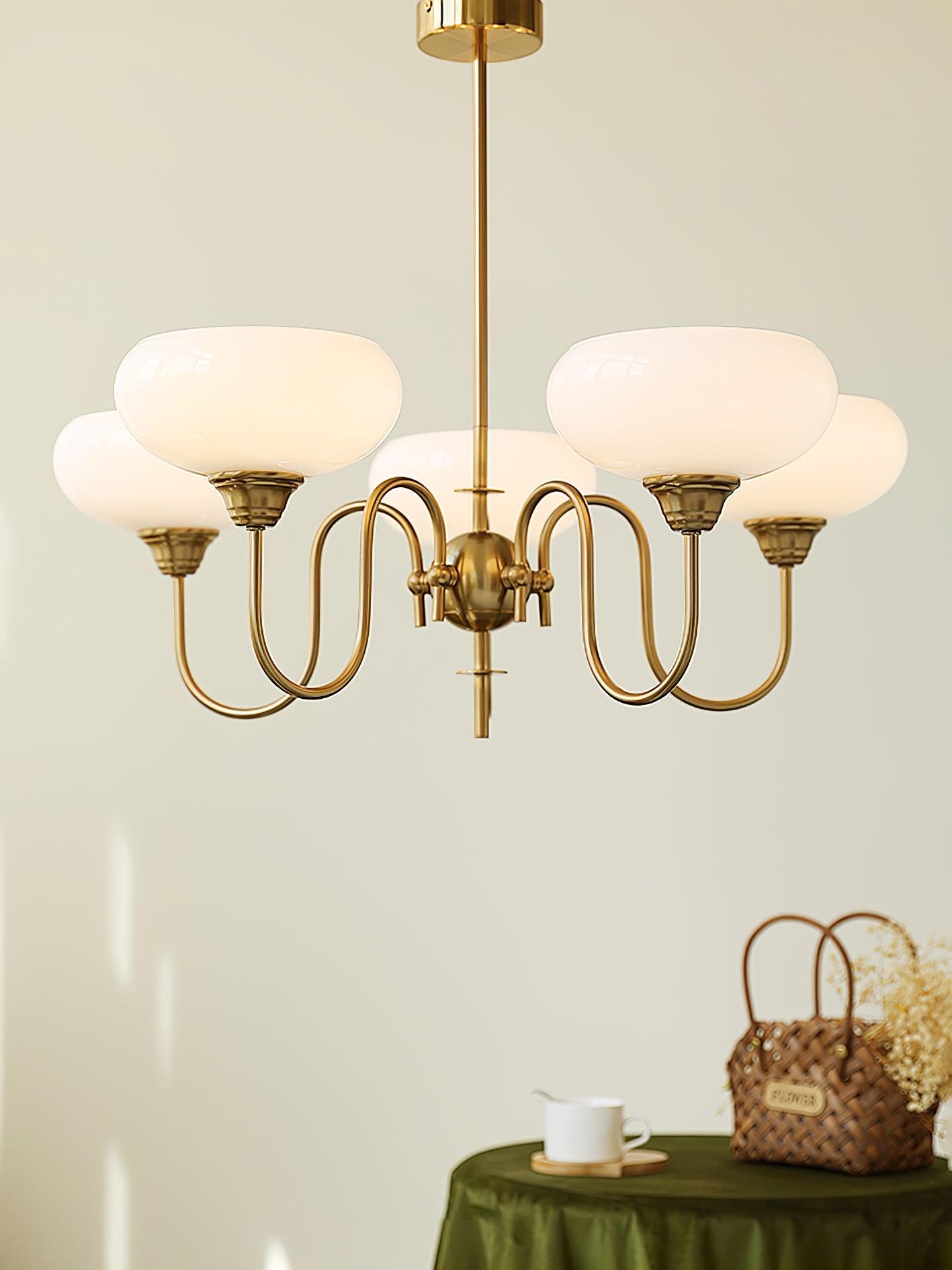 Creamy Persimmon Chandelier - Blowlighting