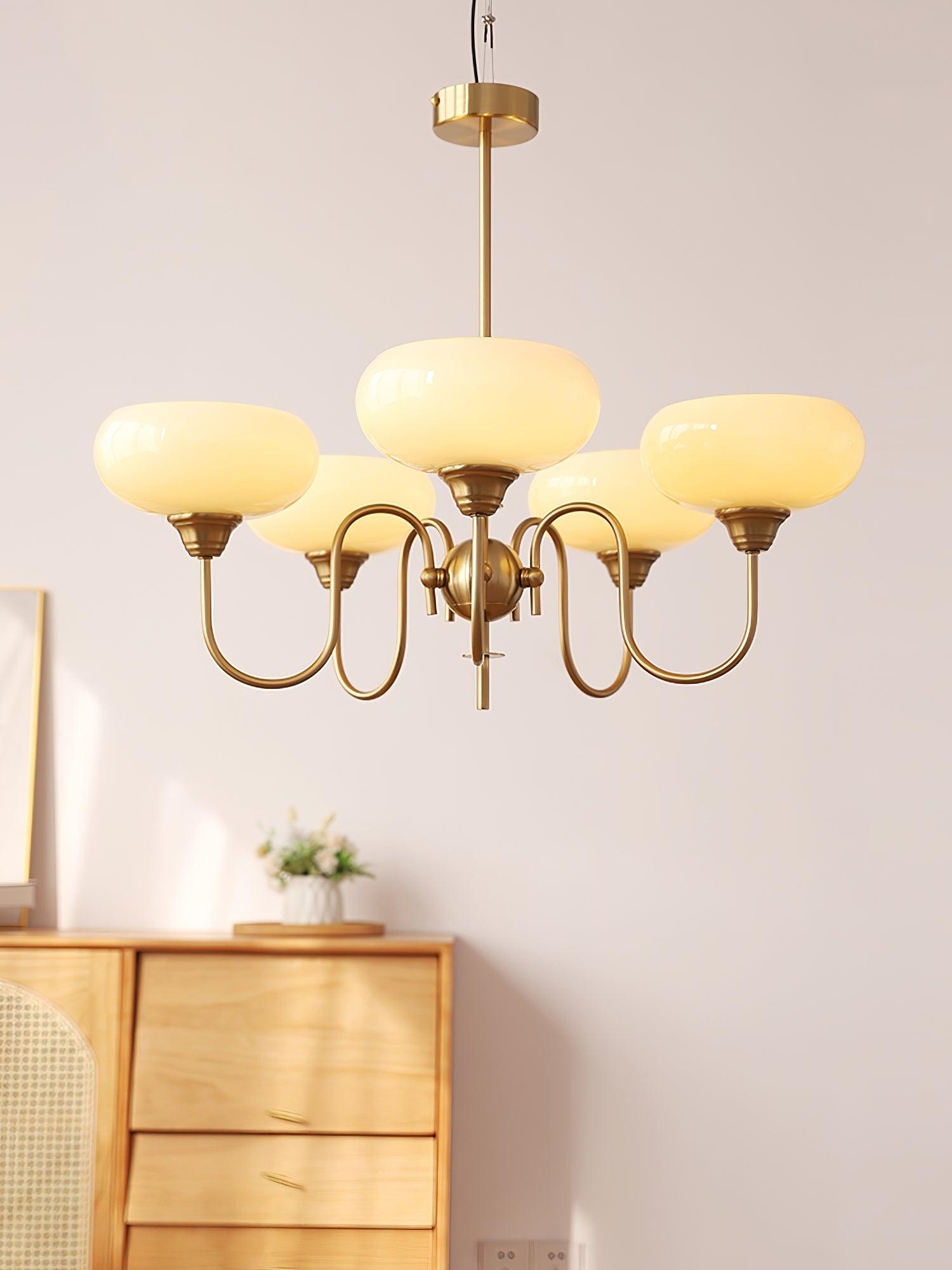 Creamy Persimmon Chandelier - Blowlighting