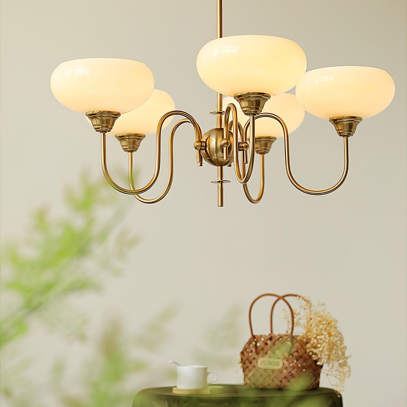 Creamy Persimmon Chandelier - Blowlighting