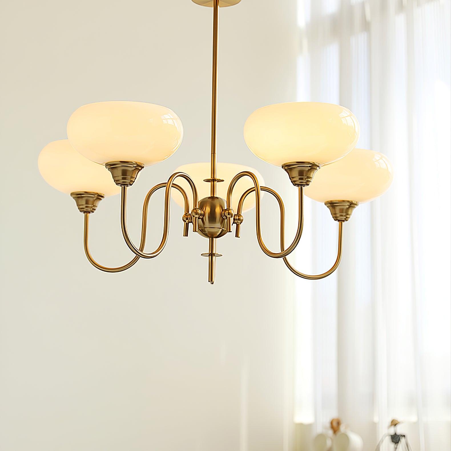 Creamy Persimmon Chandelier - Blowlighting