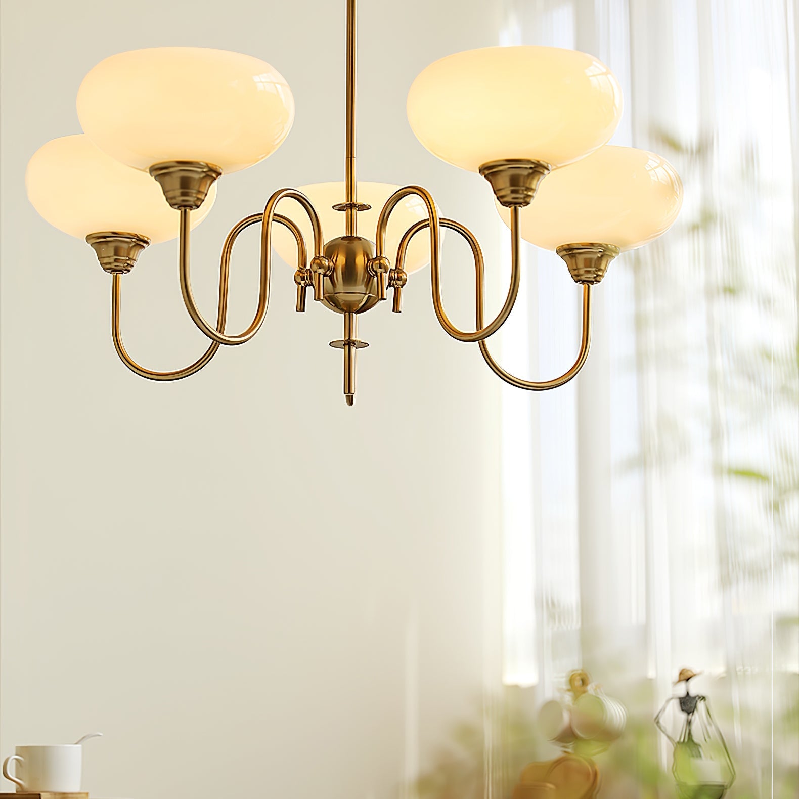 Creamy Persimmon Chandelier - Blowlighting