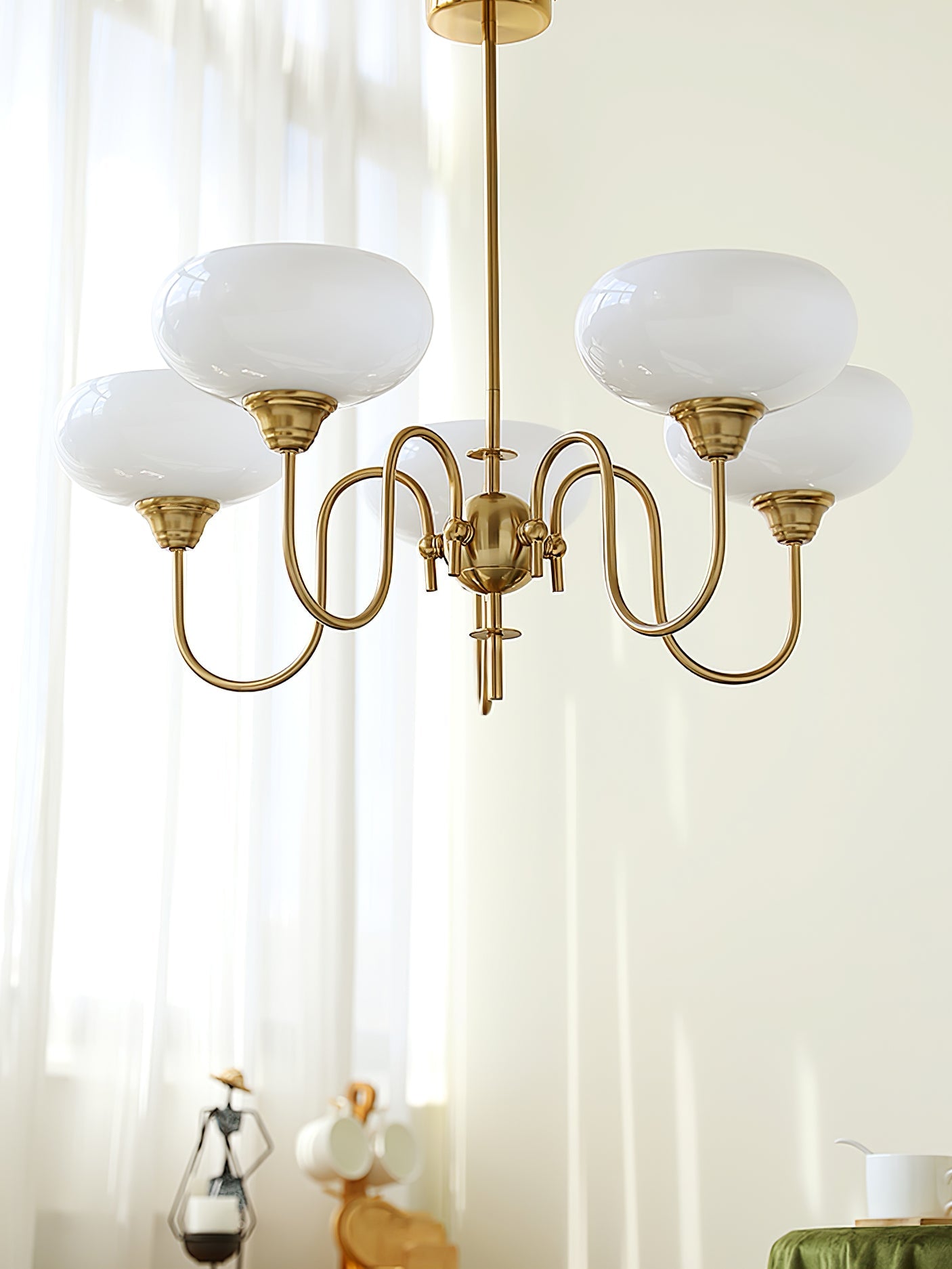 Creamy Persimmon Chandelier - Blowlighting