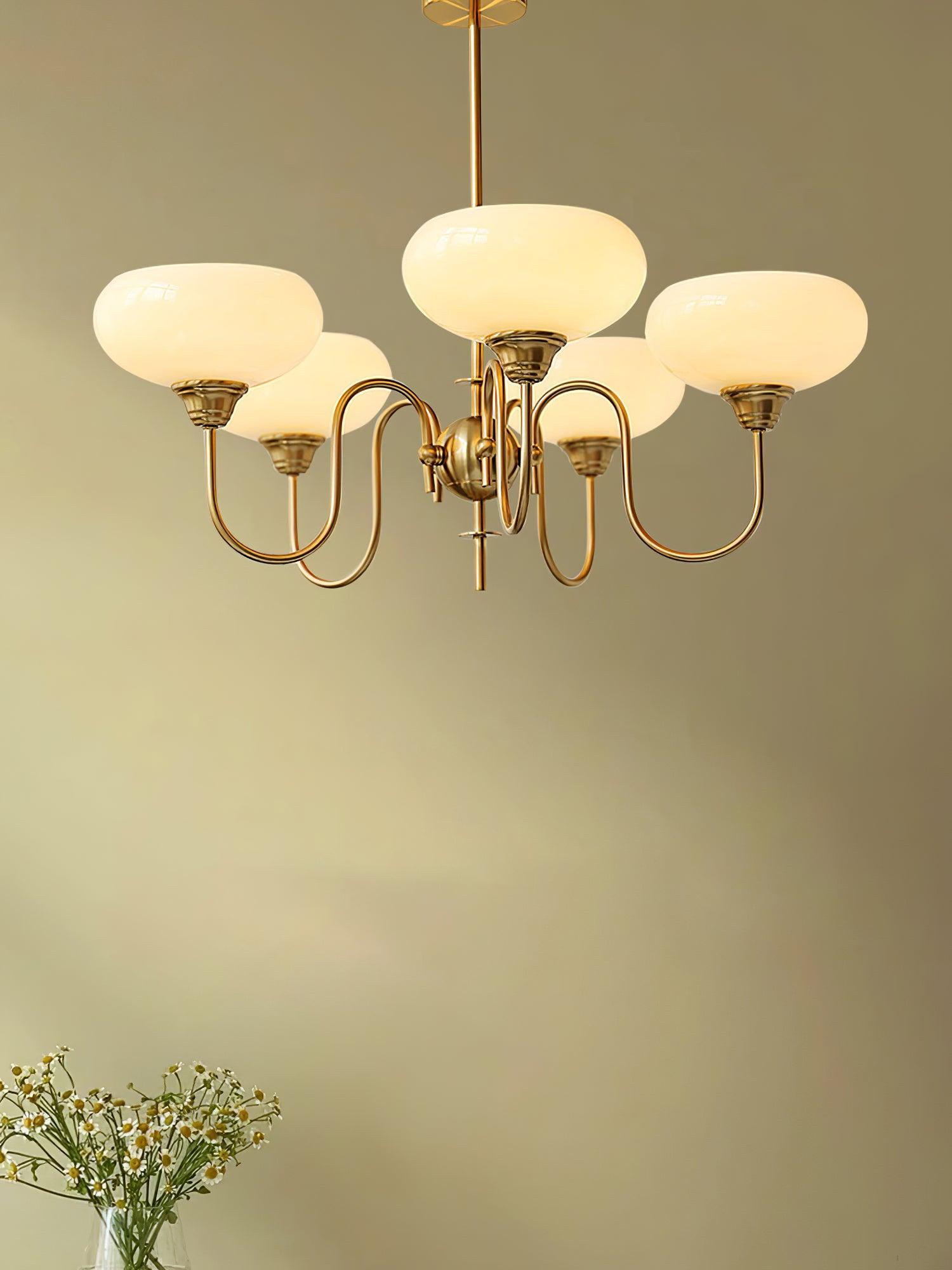 Creamy Persimmon Chandelier - Blowlighting