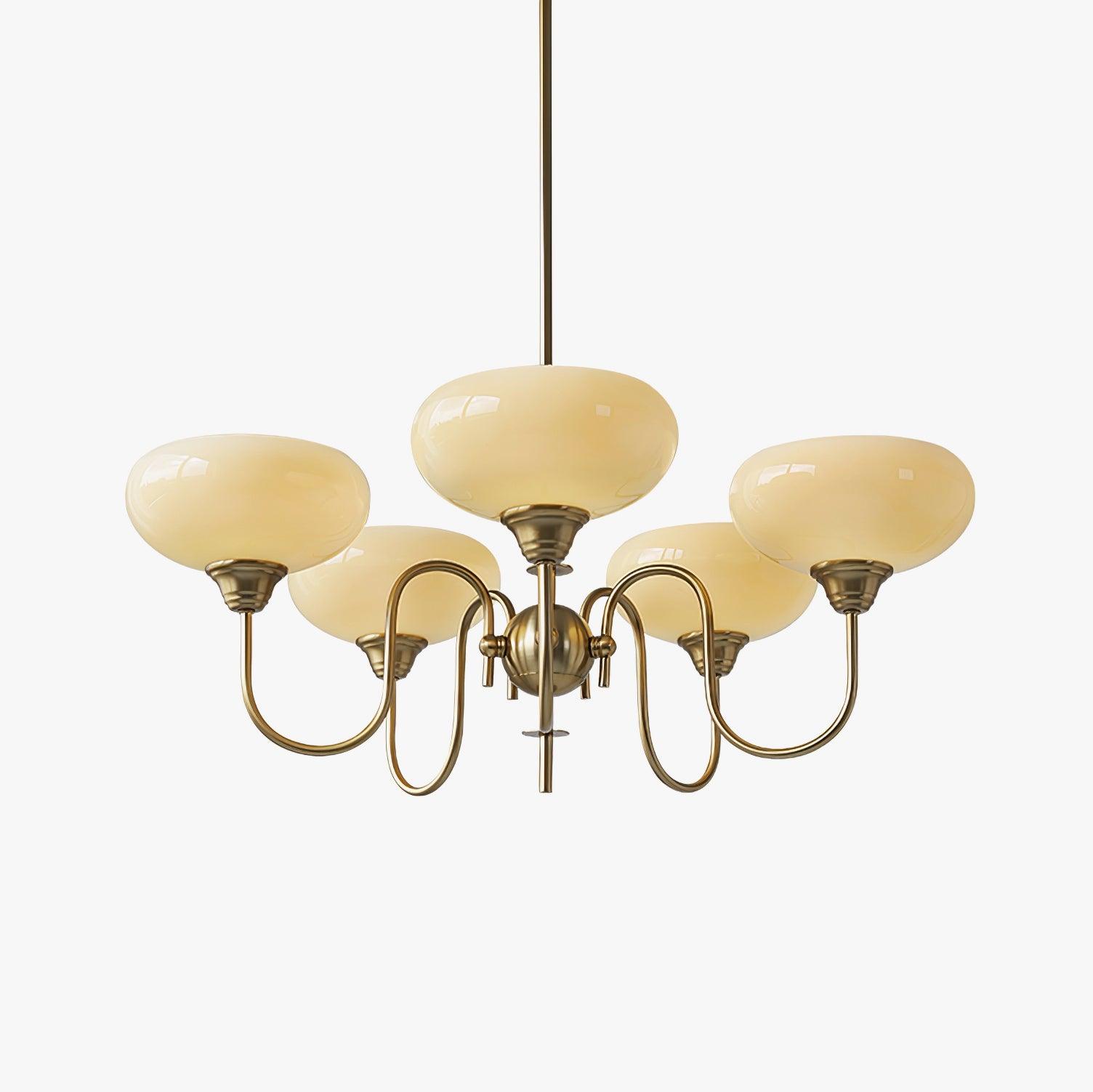 Creamy Persimmon Chandelier - Blowlighting