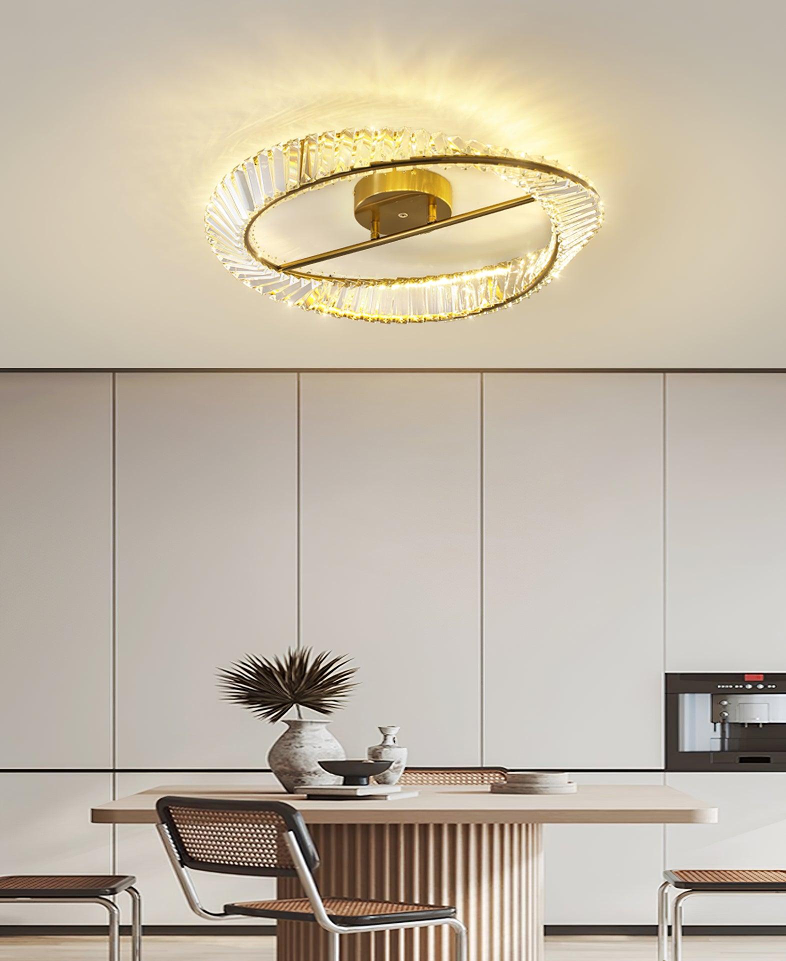 Crystal Rings Ceiling Lamp - Blowlighting