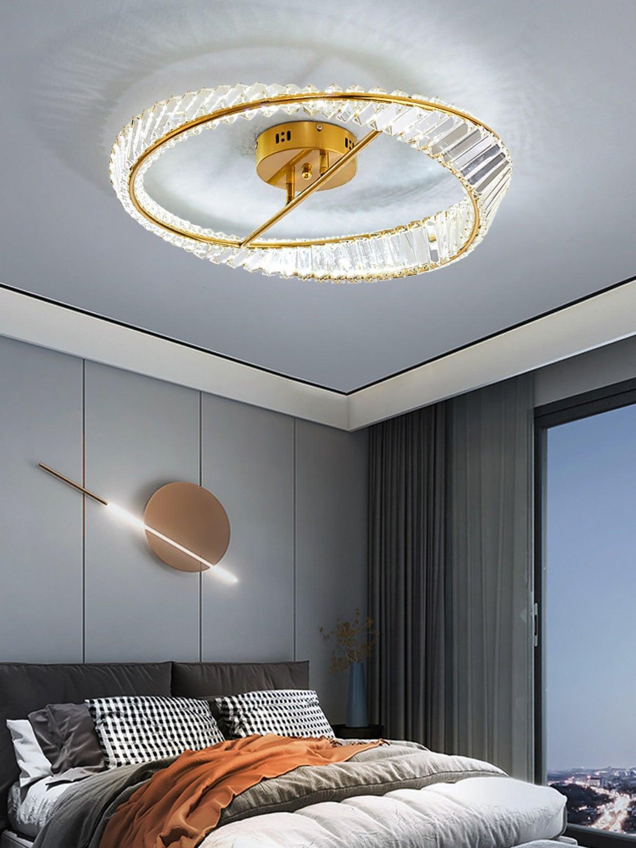 Crystal Rings Ceiling Lamp - Blowlighting