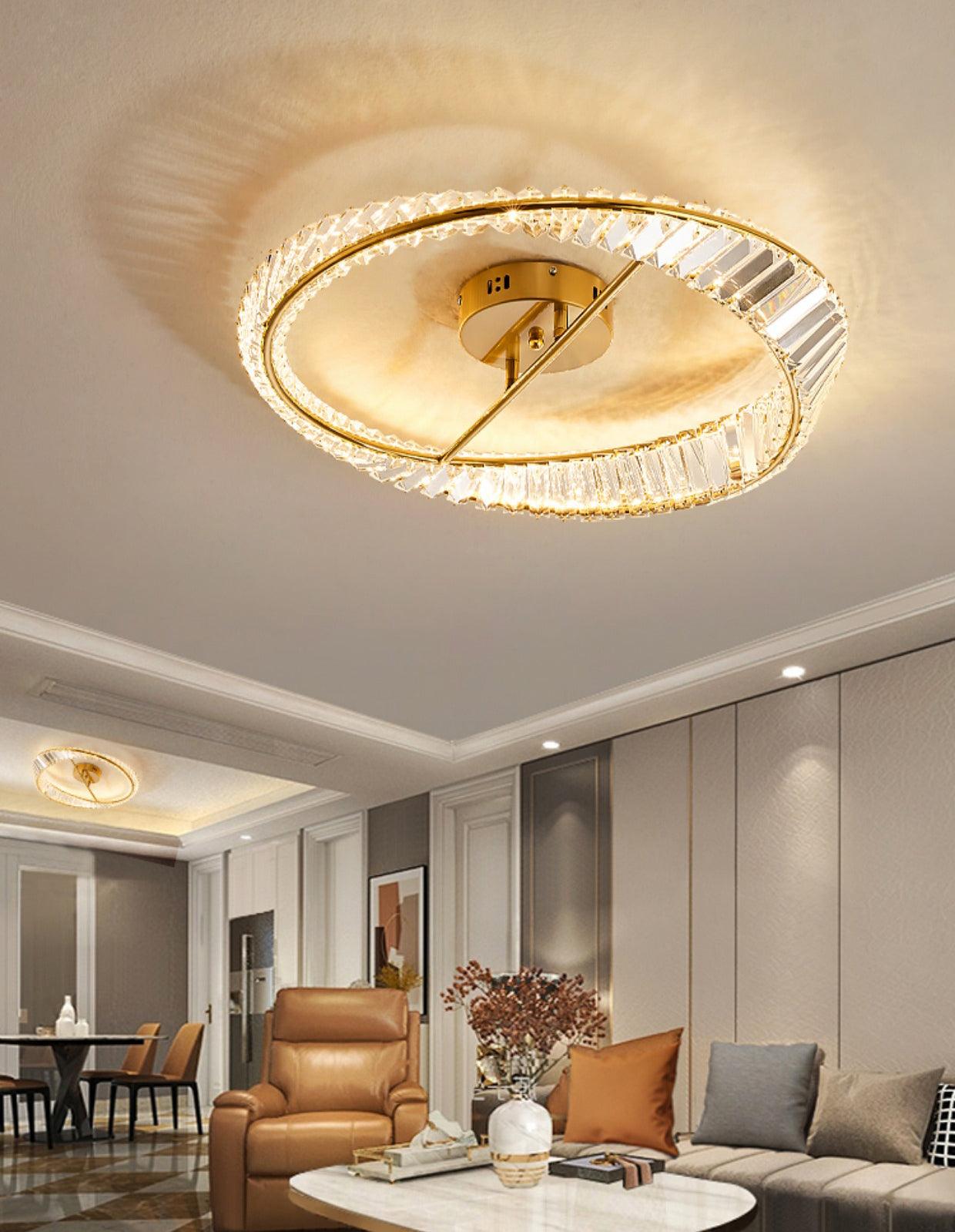 Crystal Rings Ceiling Lamp - Blowlighting