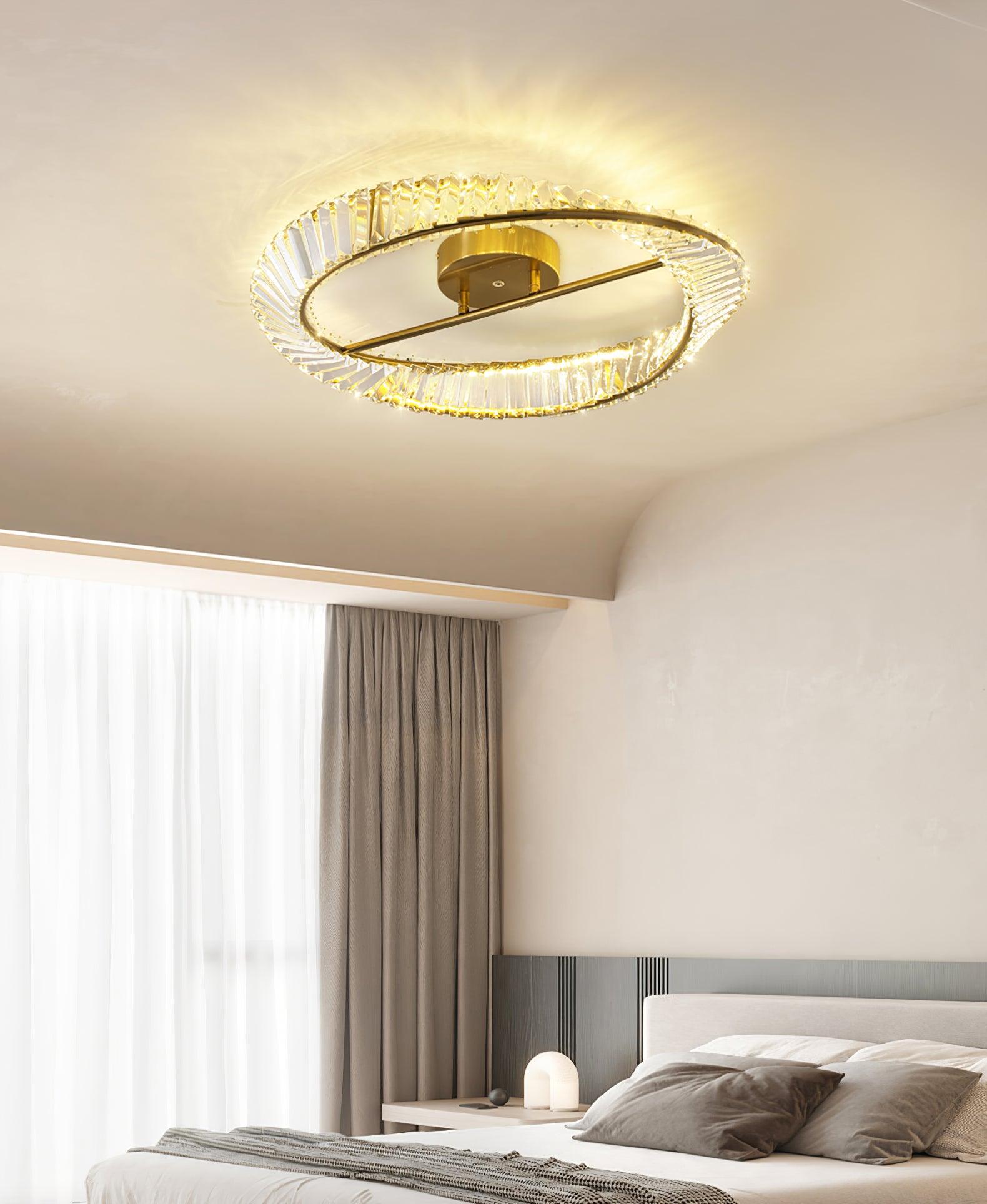 Crystal Rings Ceiling Lamp - Blowlighting