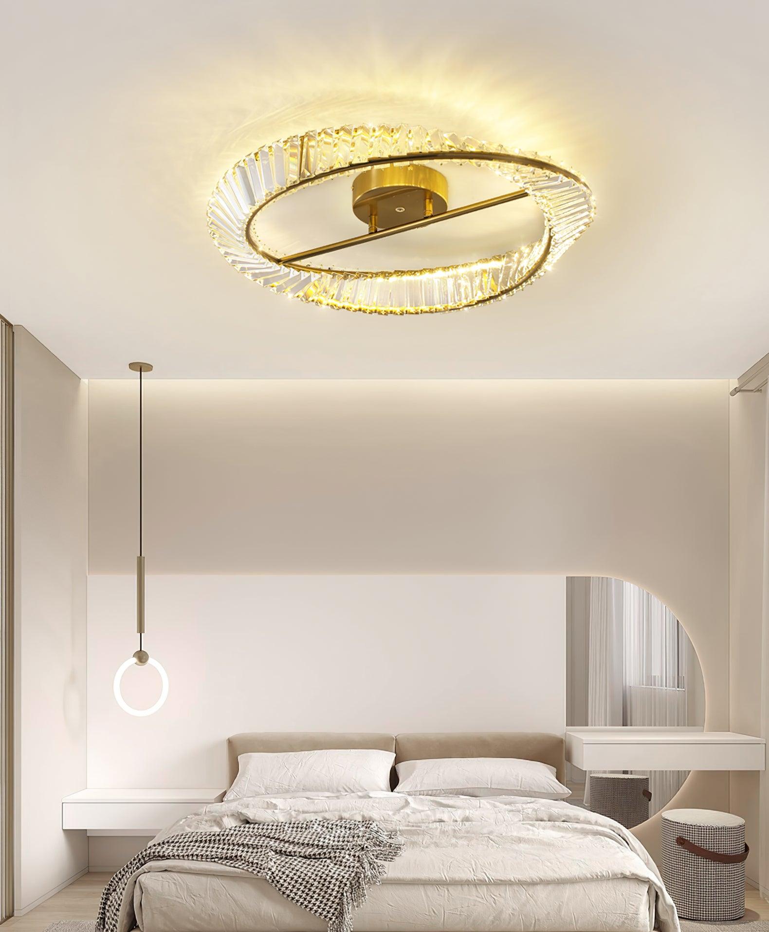 Crystal Rings Ceiling Lamp - Blowlighting