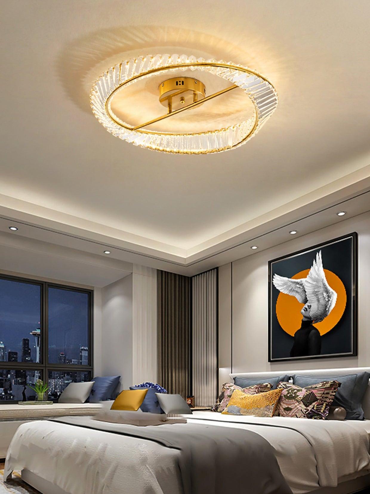 Crystal Rings Ceiling Lamp - Blowlighting