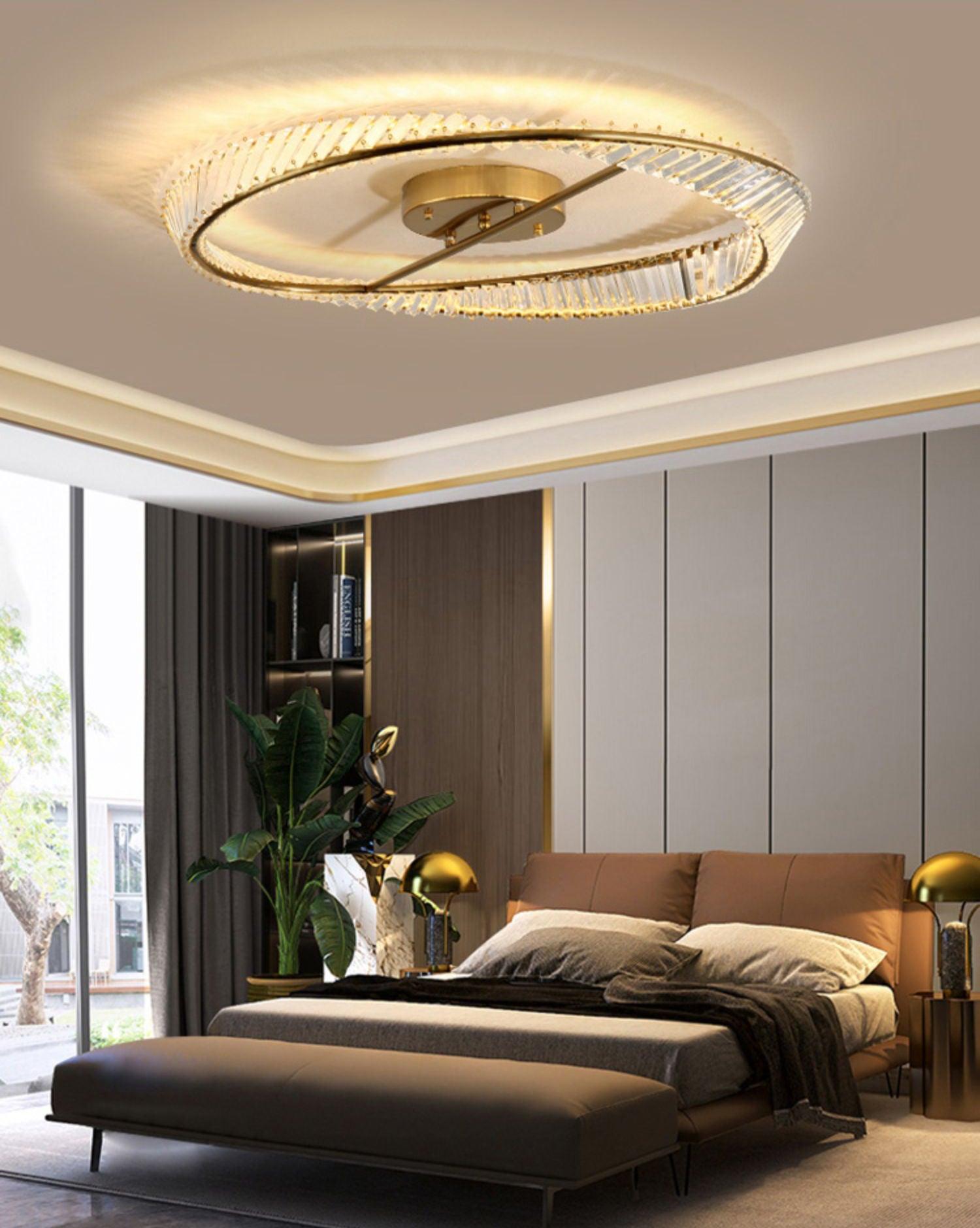 Crystal Rings Ceiling Lamp - Blowlighting