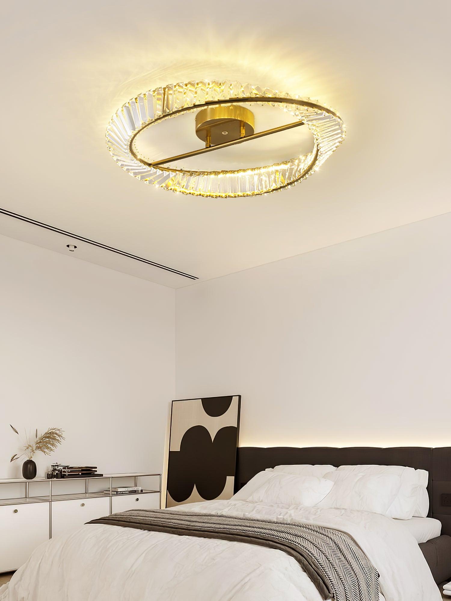 Crystal Rings Ceiling Lamp - Blowlighting