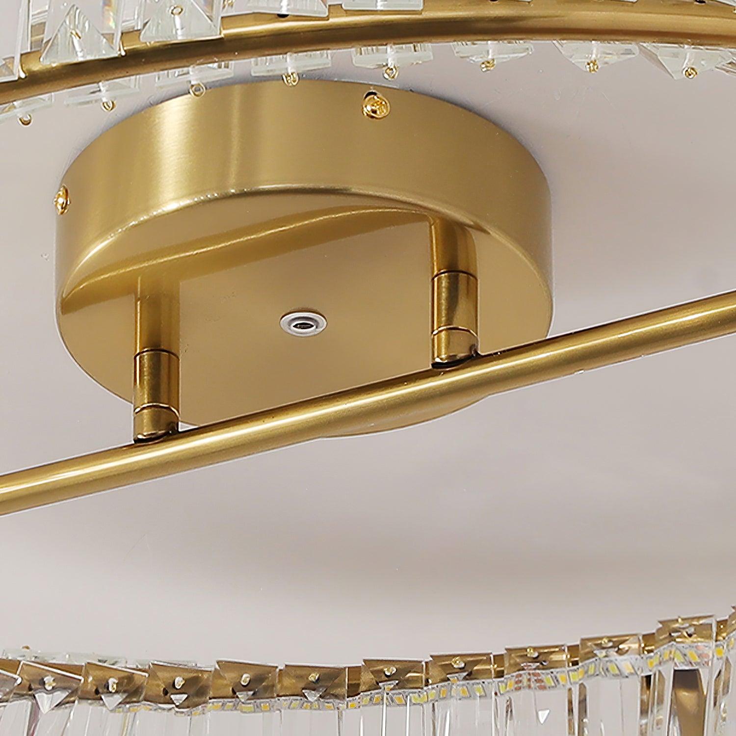 Crystal Rings Ceiling Lamp - Blowlighting