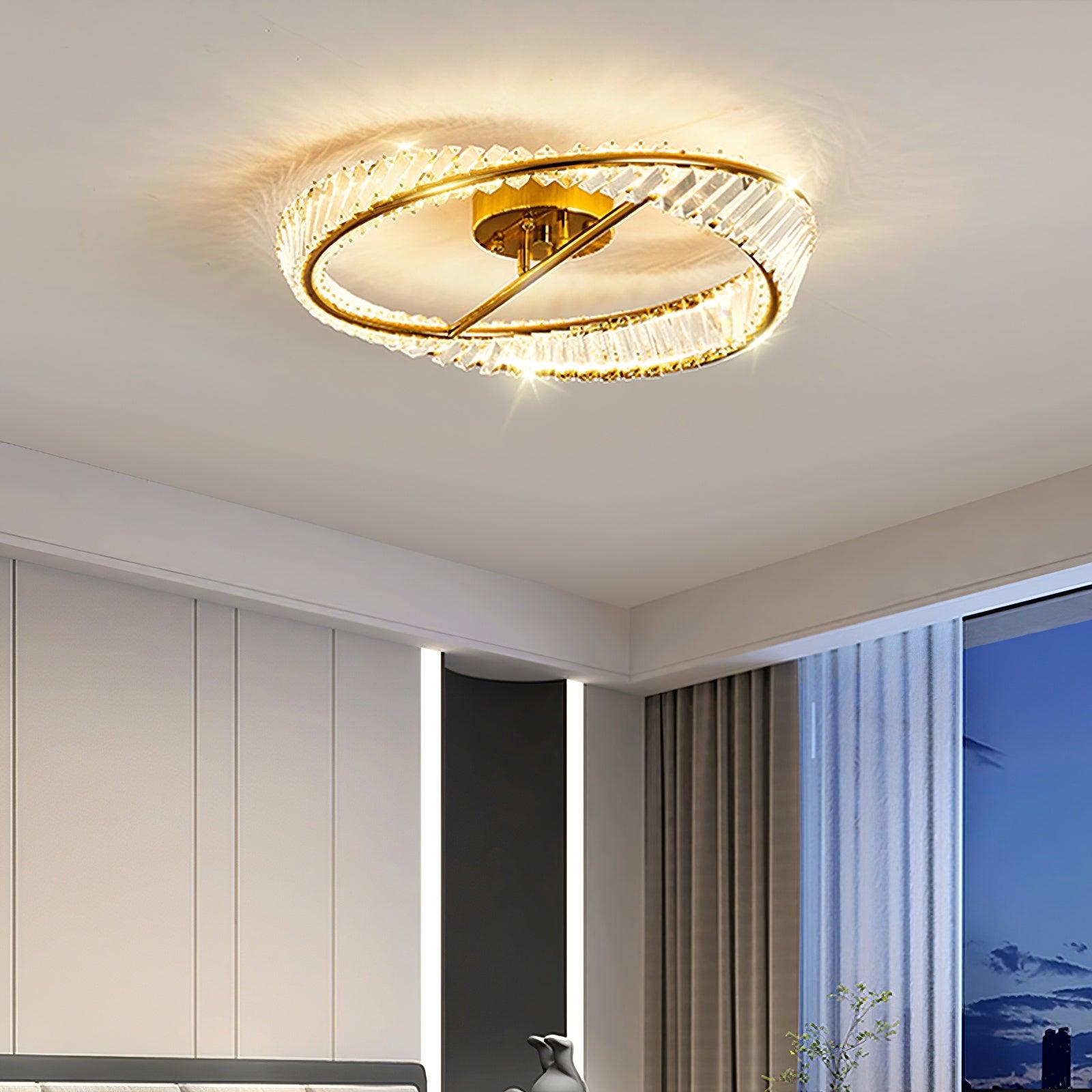 Crystal Rings Ceiling Lamp - Blowlighting