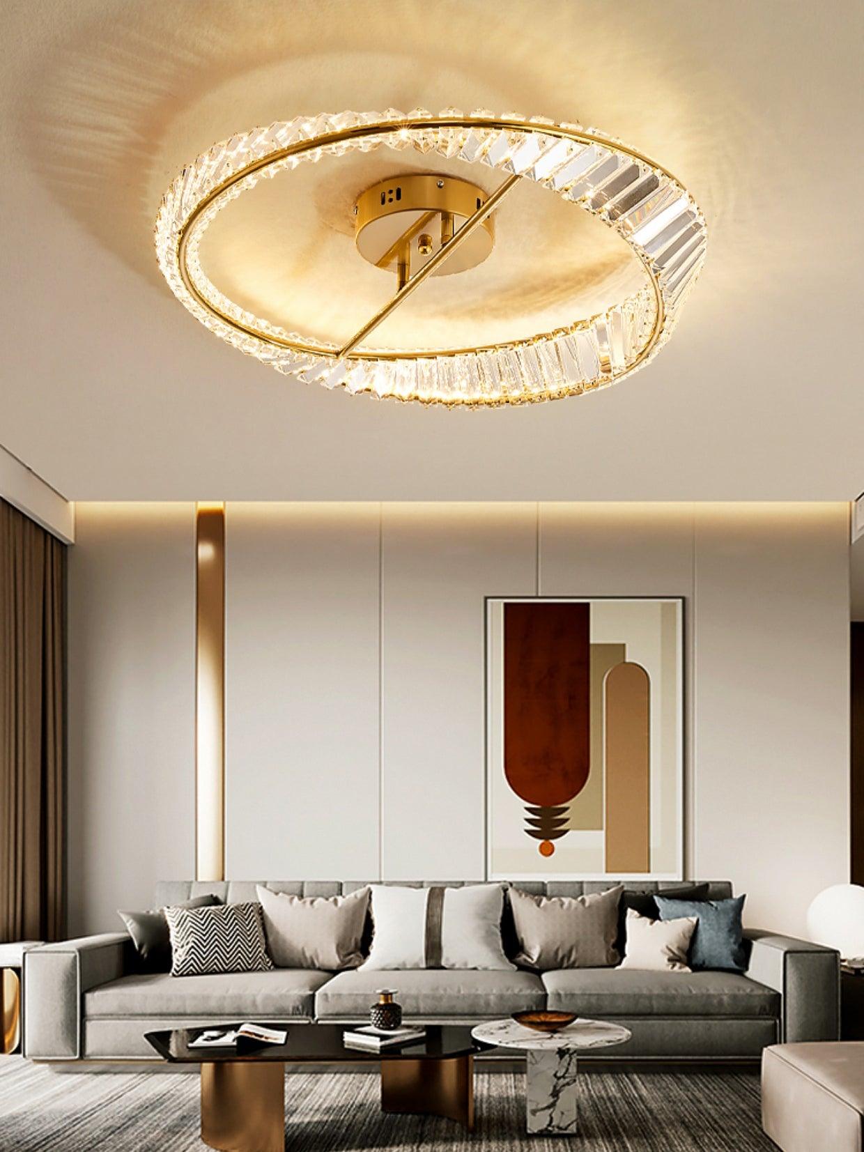 Crystal Rings Ceiling Lamp - Blowlighting