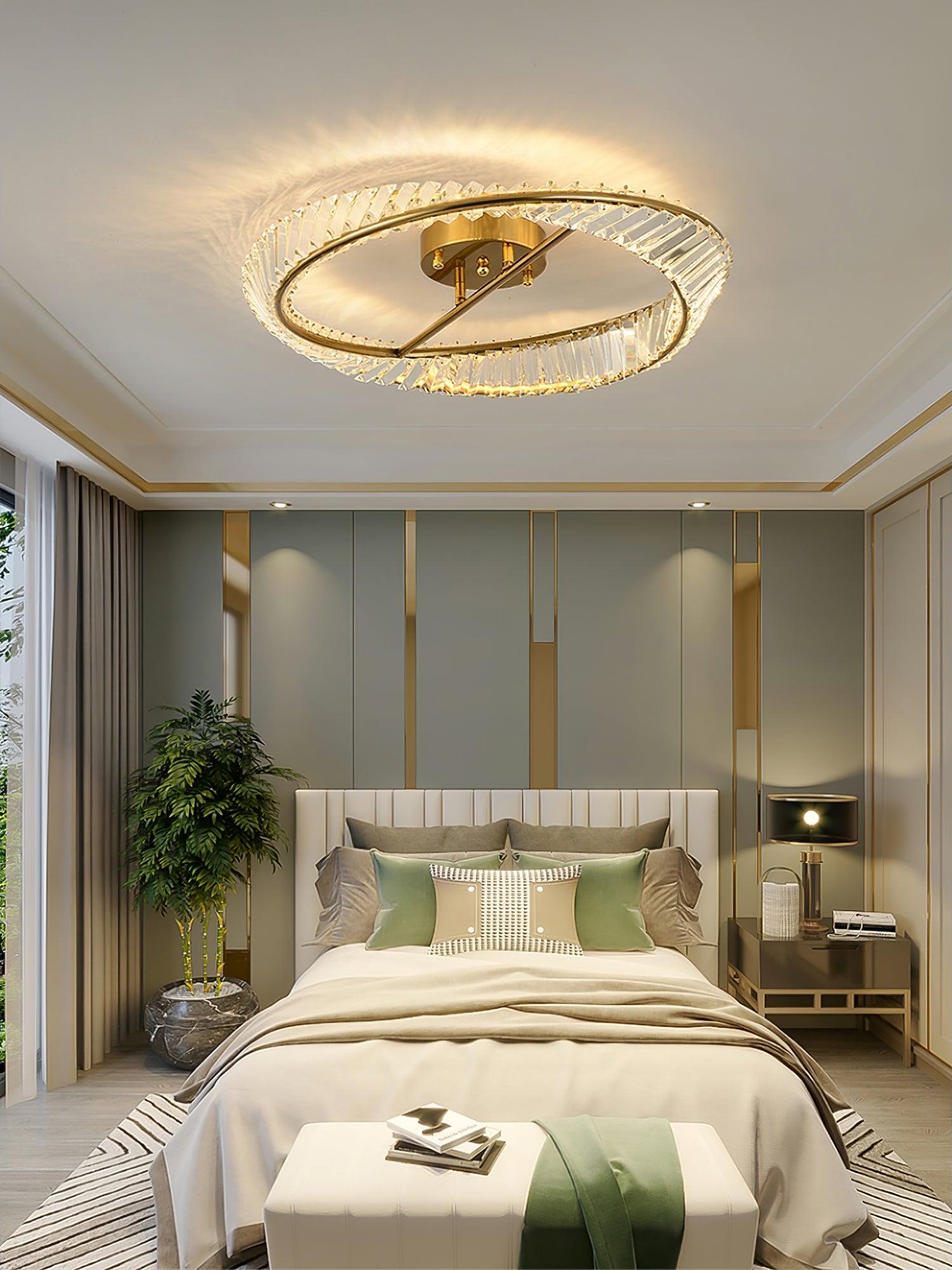 Crystal Rings Ceiling Lamp - Blowlighting